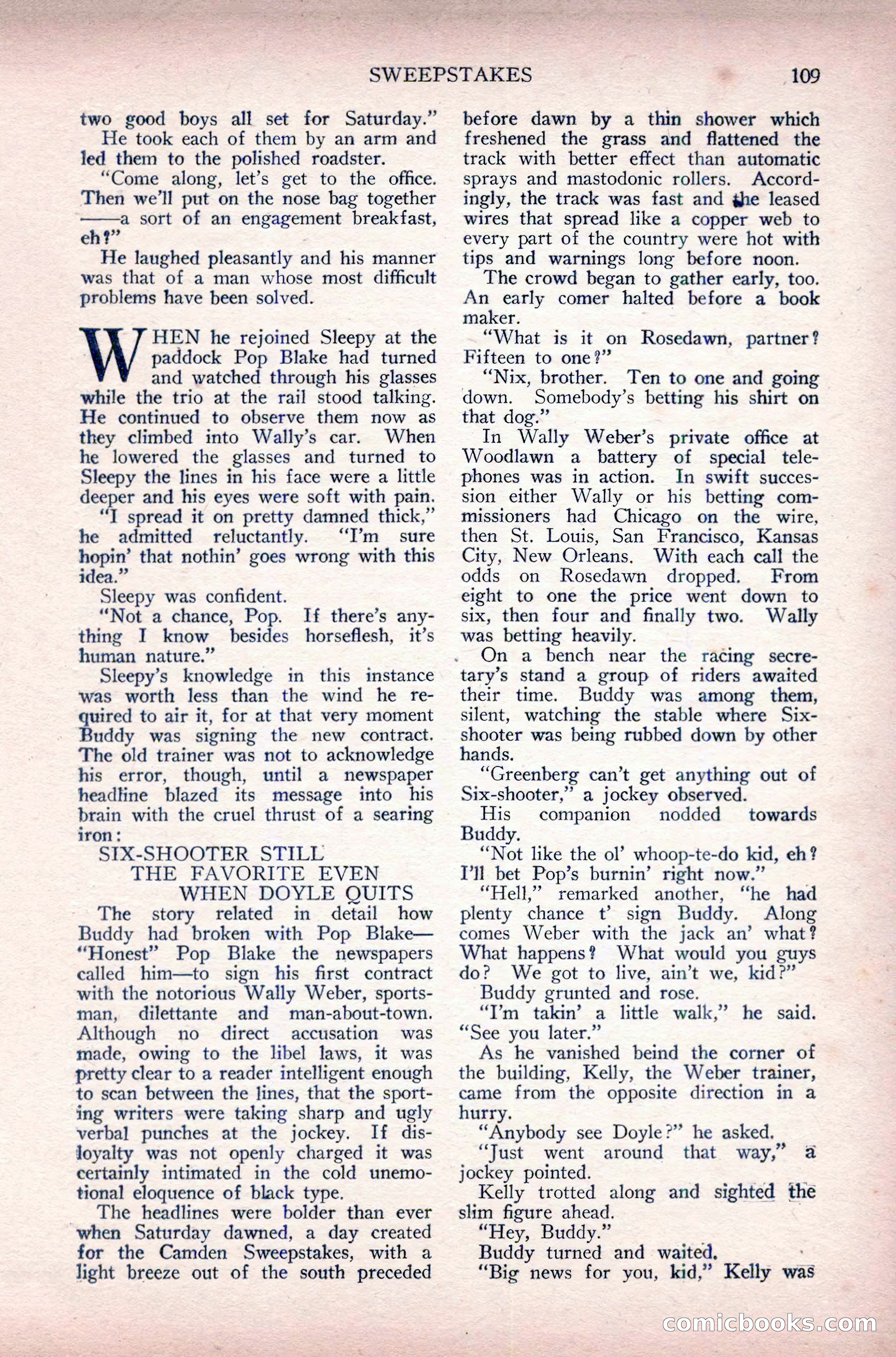 Complete Movie Novel Magazine, August 1931 — page 109 of 148