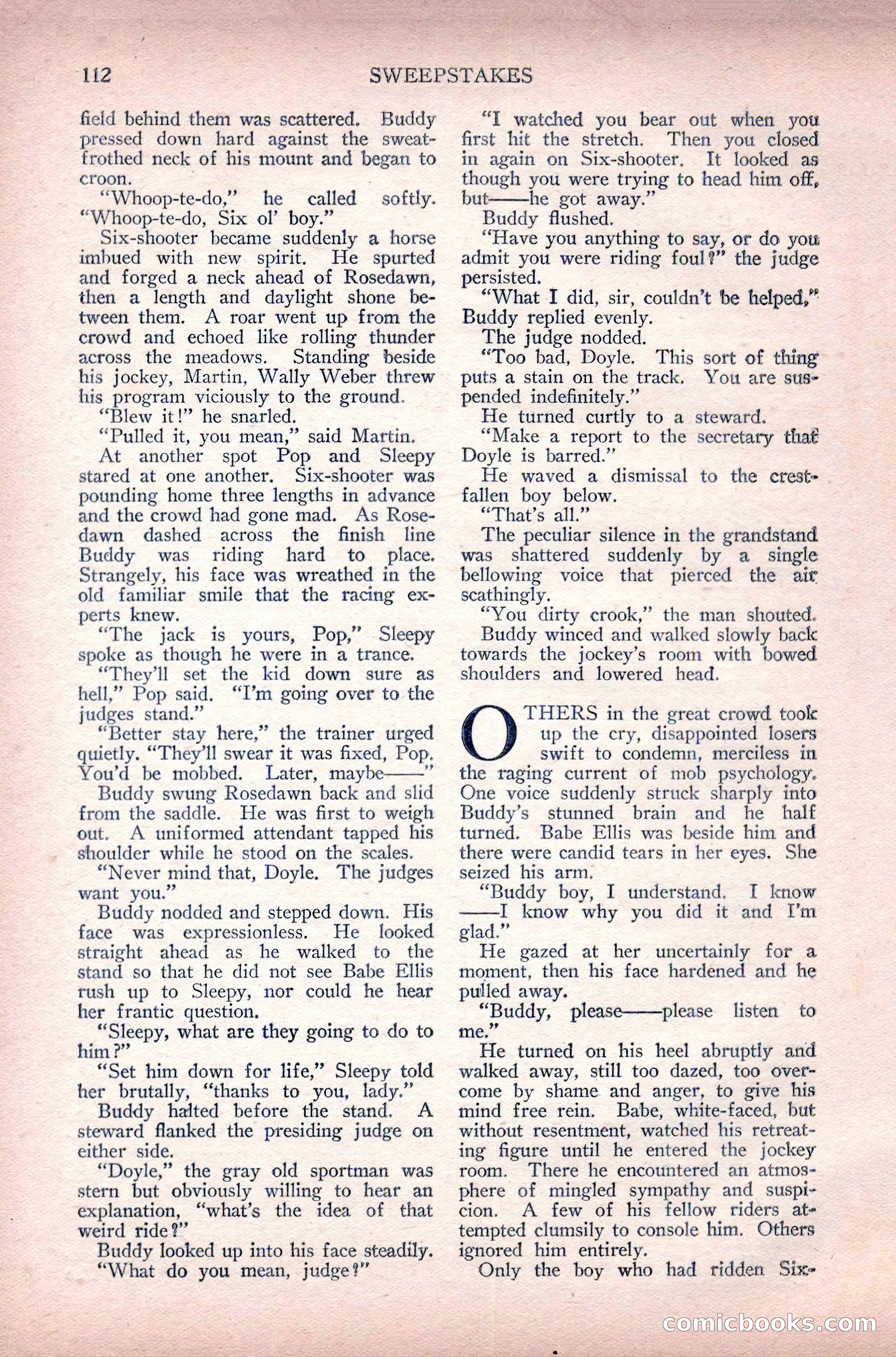 Complete Movie Novel Magazine, August 1931 — page 112 of 148