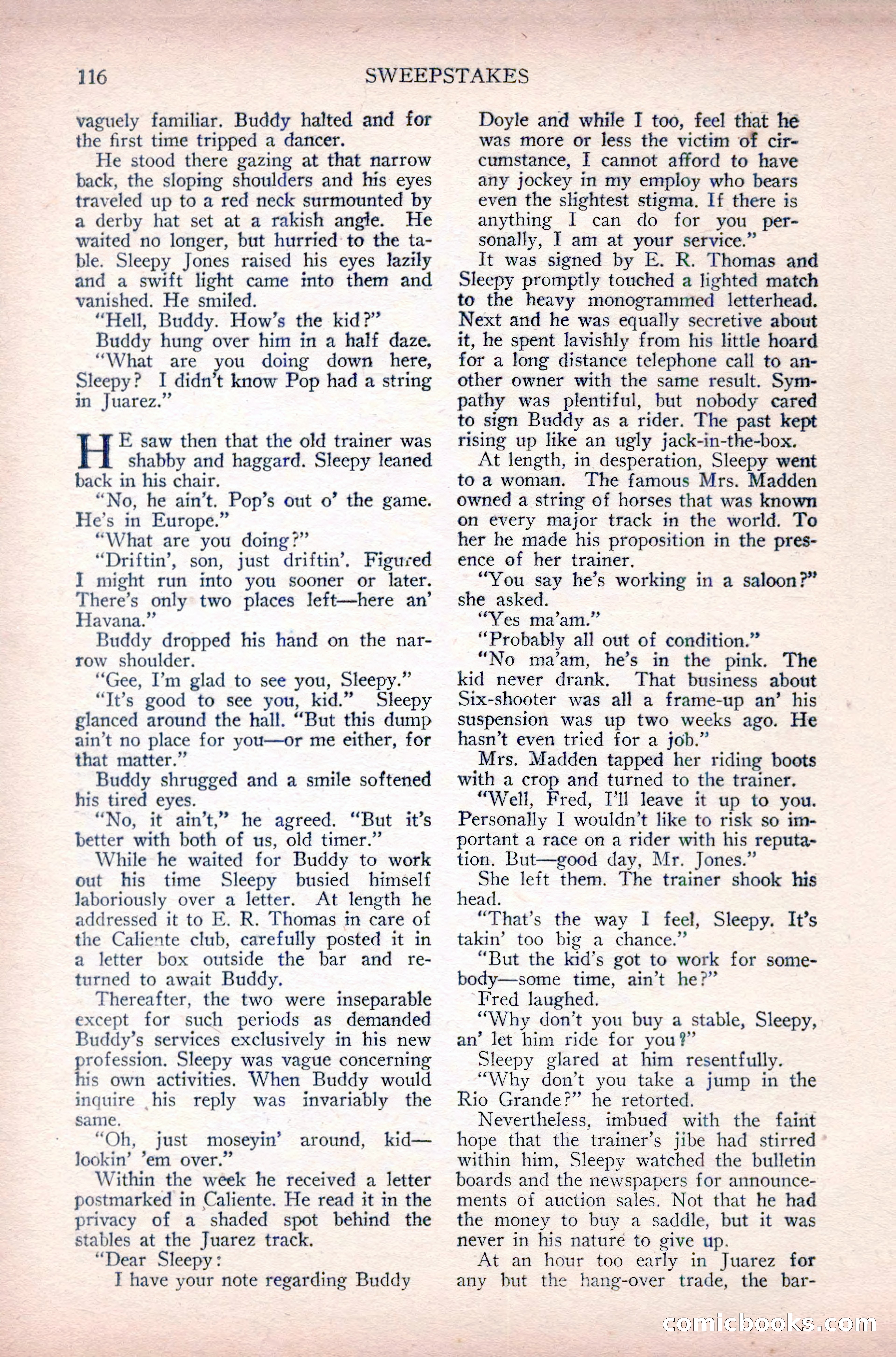 Complete Movie Novel Magazine, August 1931 — page 116 of 148
