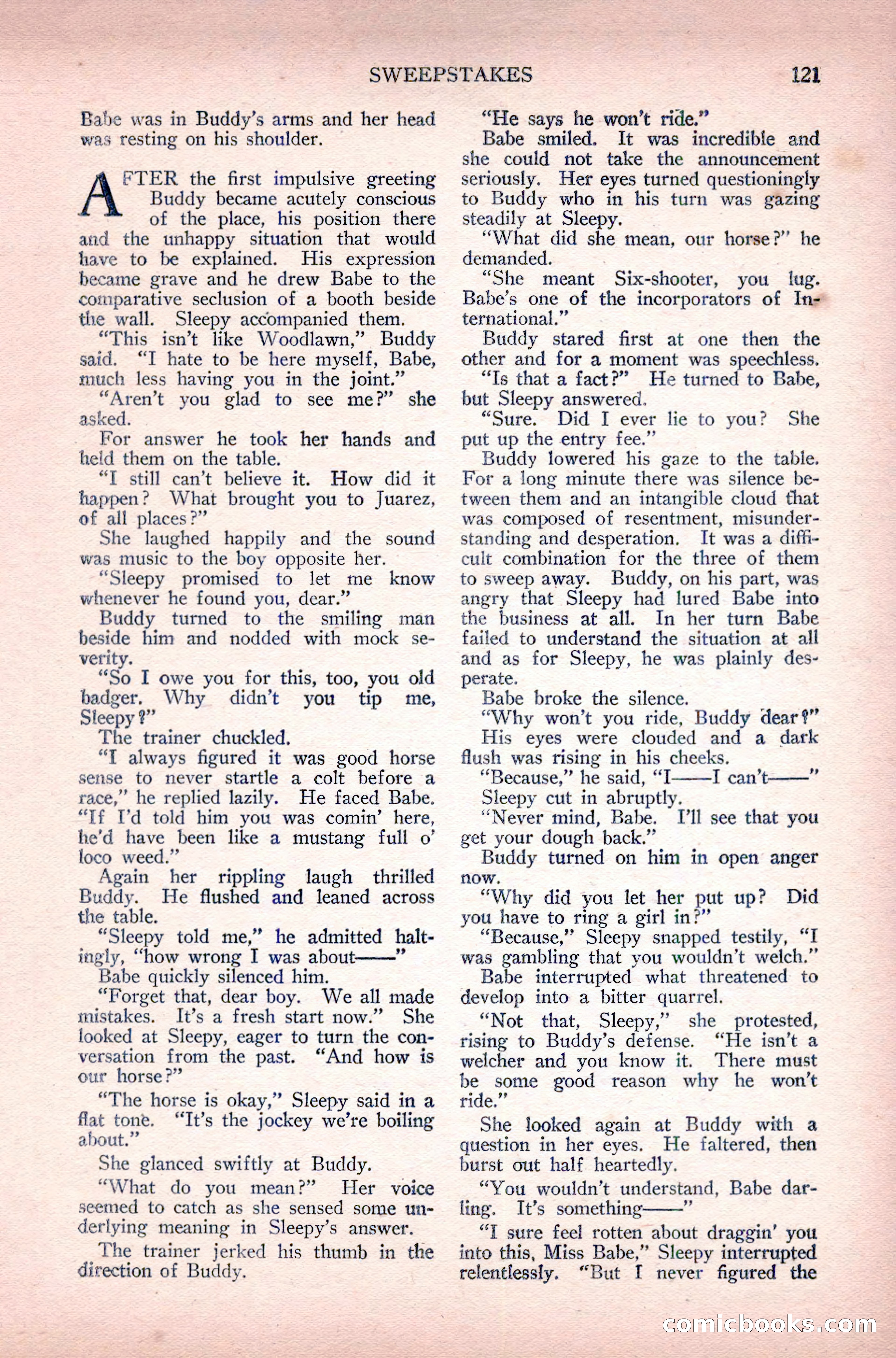 Complete Movie Novel Magazine, August 1931 — page 121 of 148