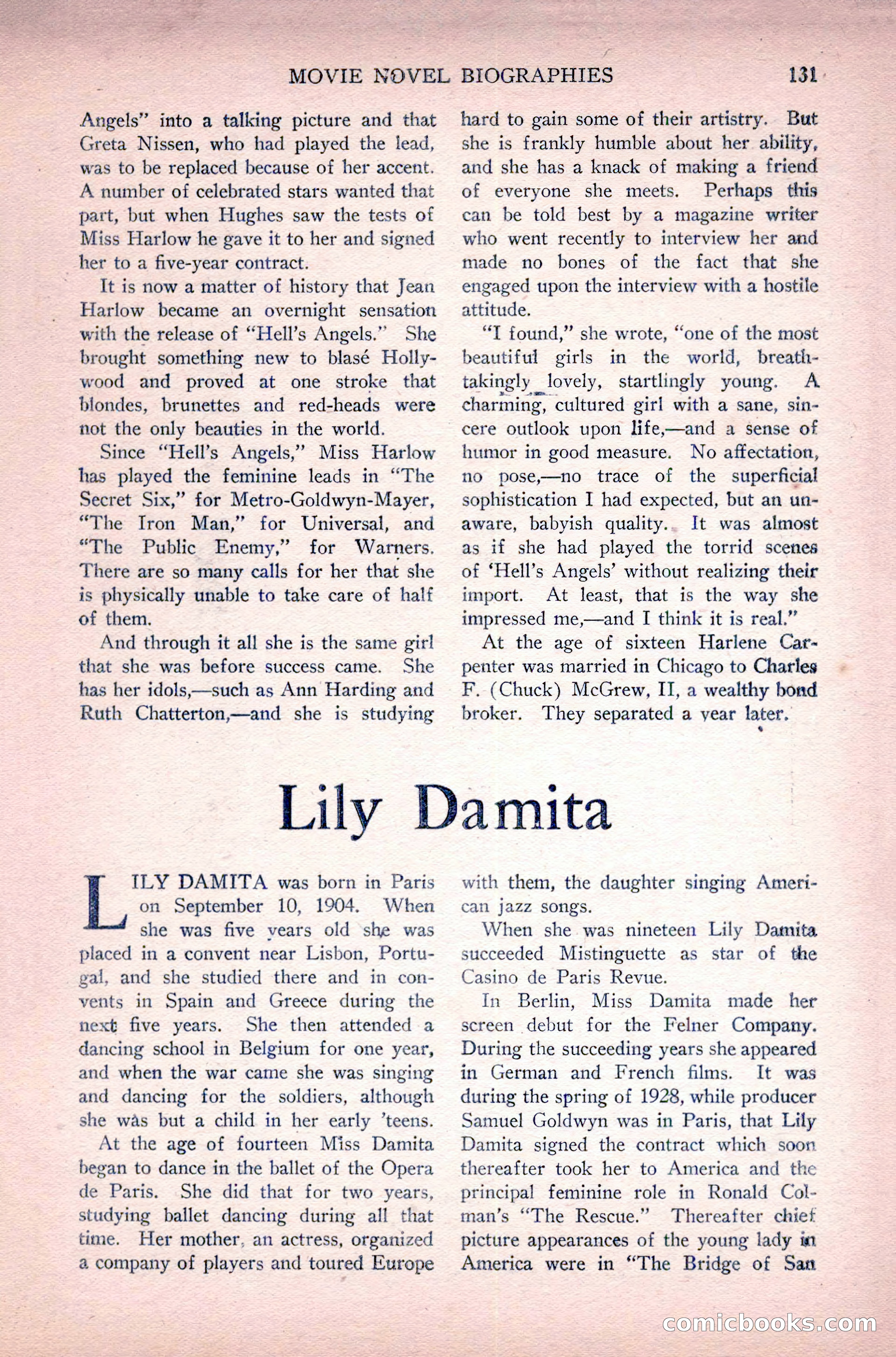 Complete Movie Novel Magazine, August 1931 — page 131 of 148
