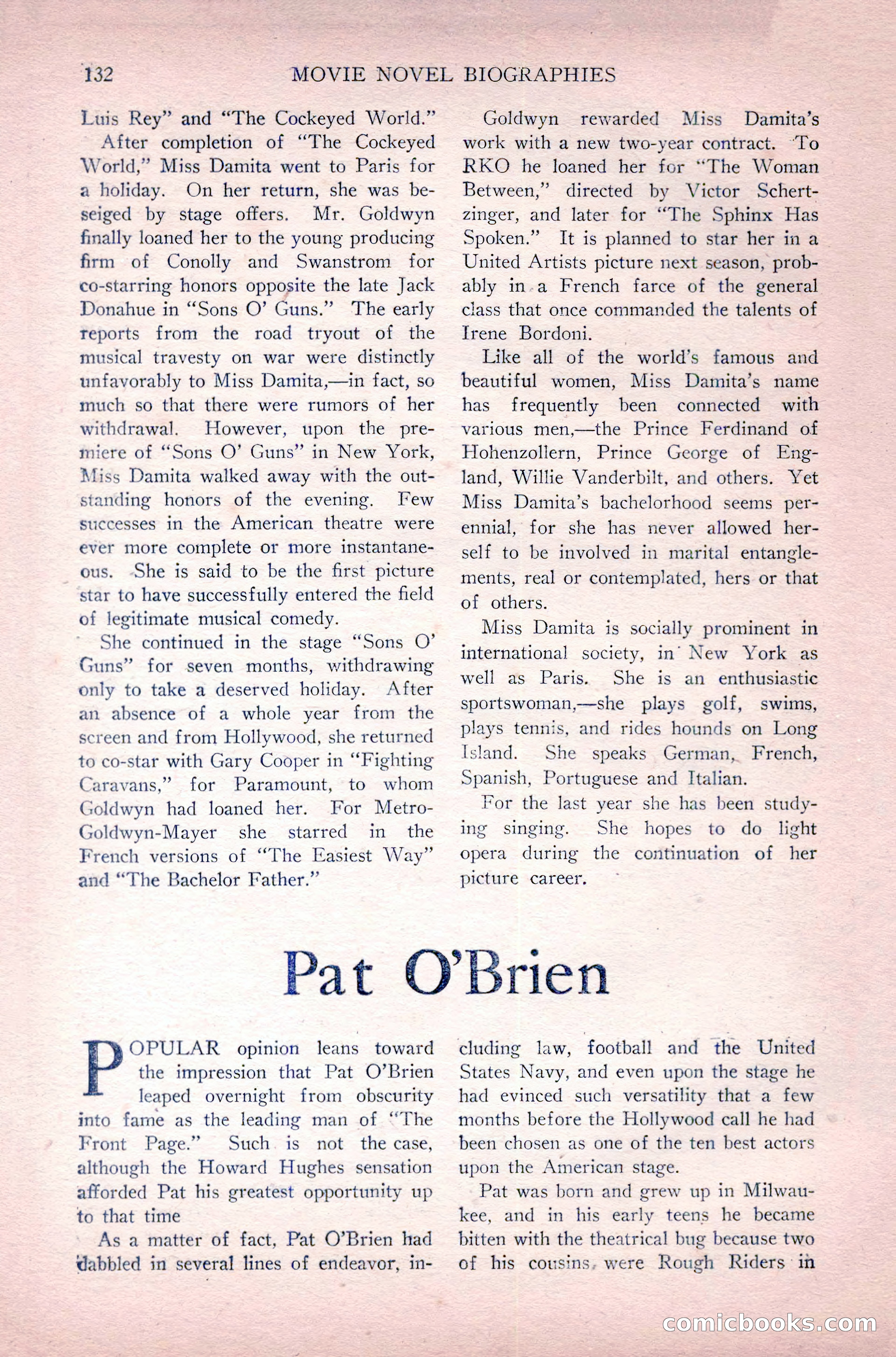 Complete Movie Novel Magazine, August 1931 — page 132 of 148