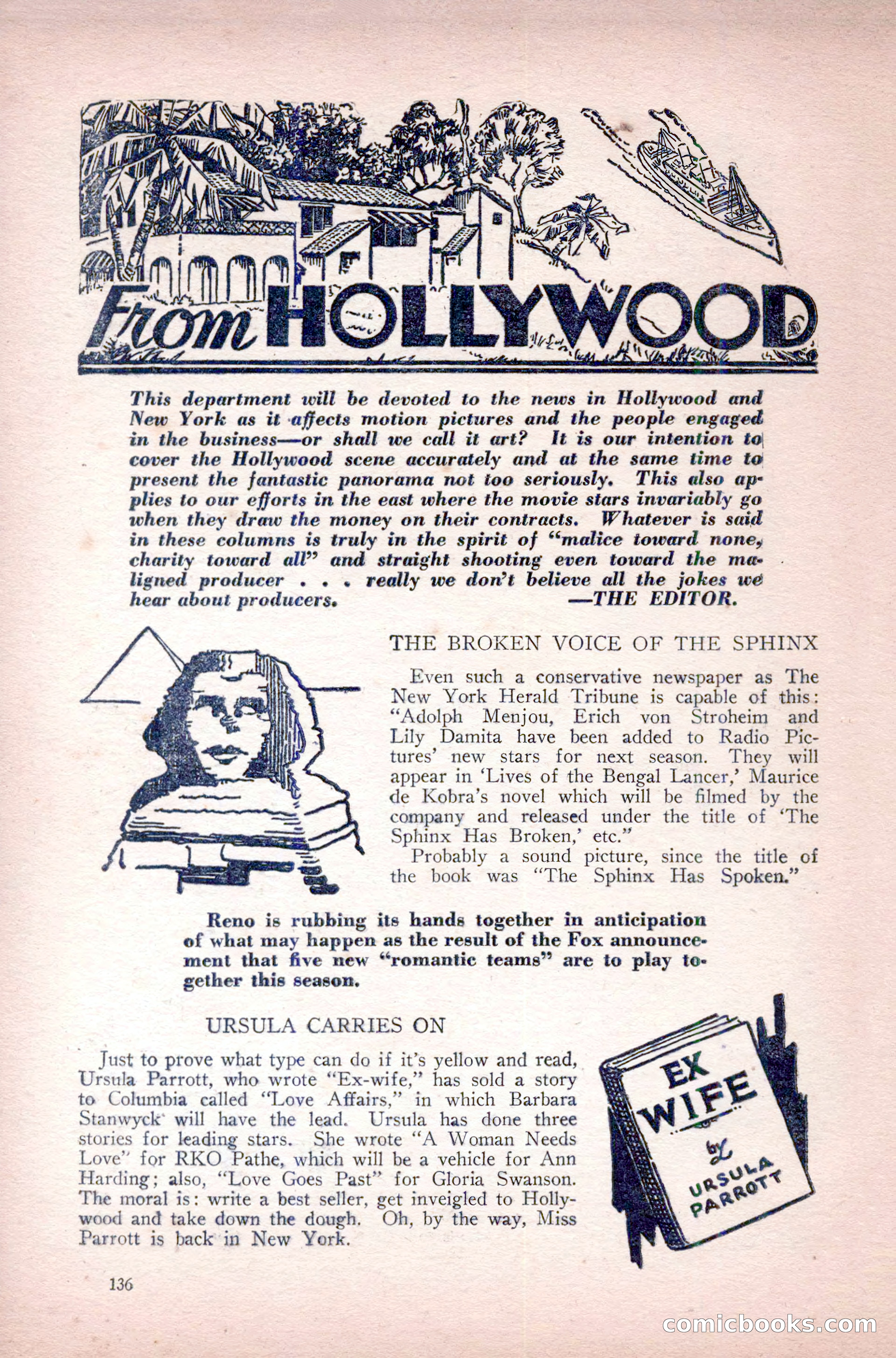 Complete Movie Novel Magazine, August 1931 — page 136 of 148