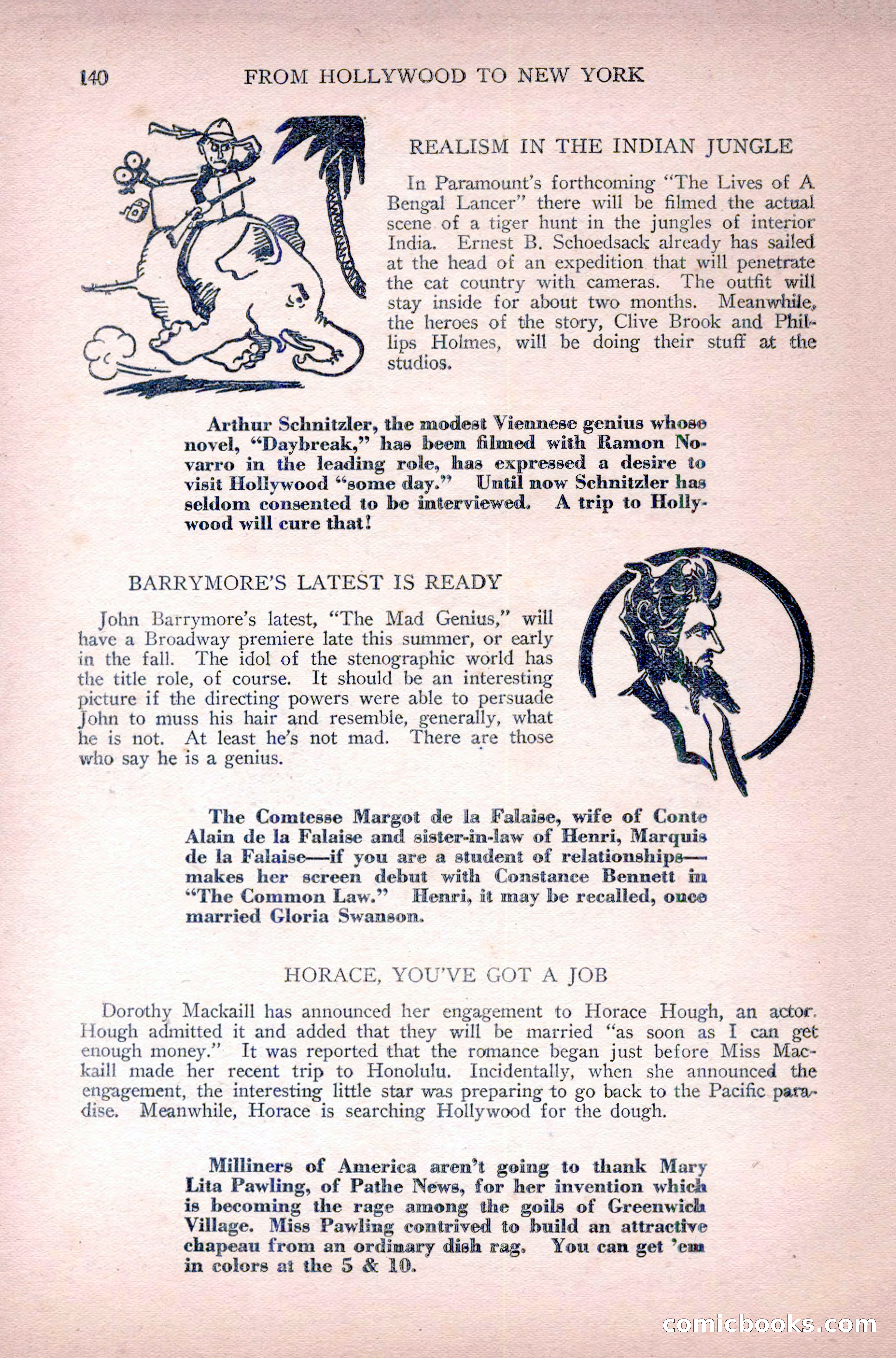 Complete Movie Novel Magazine, August 1931 — page 140 of 148