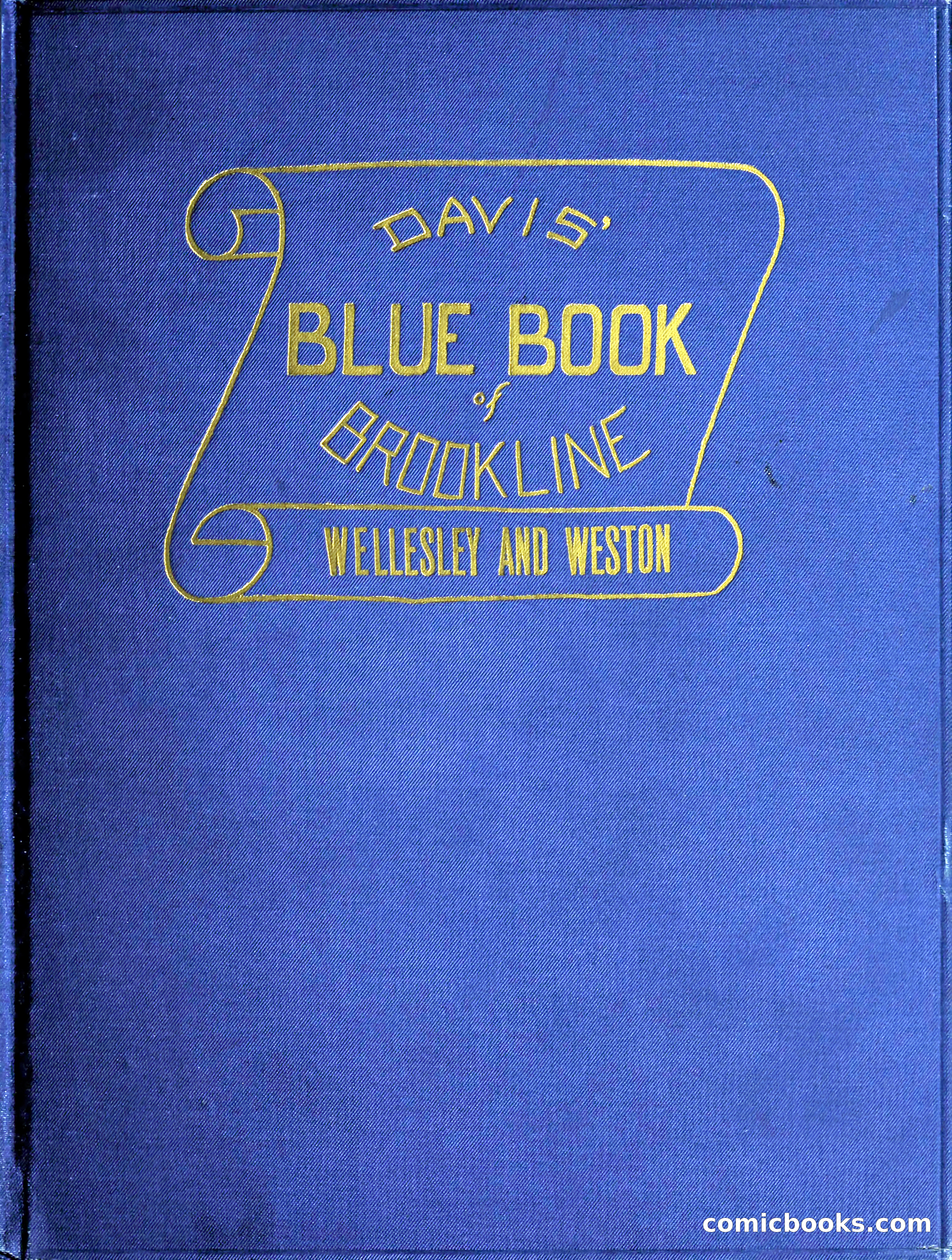 Davis' Blue Book of Brookline, Wellesley and Weston — page 1 of 224