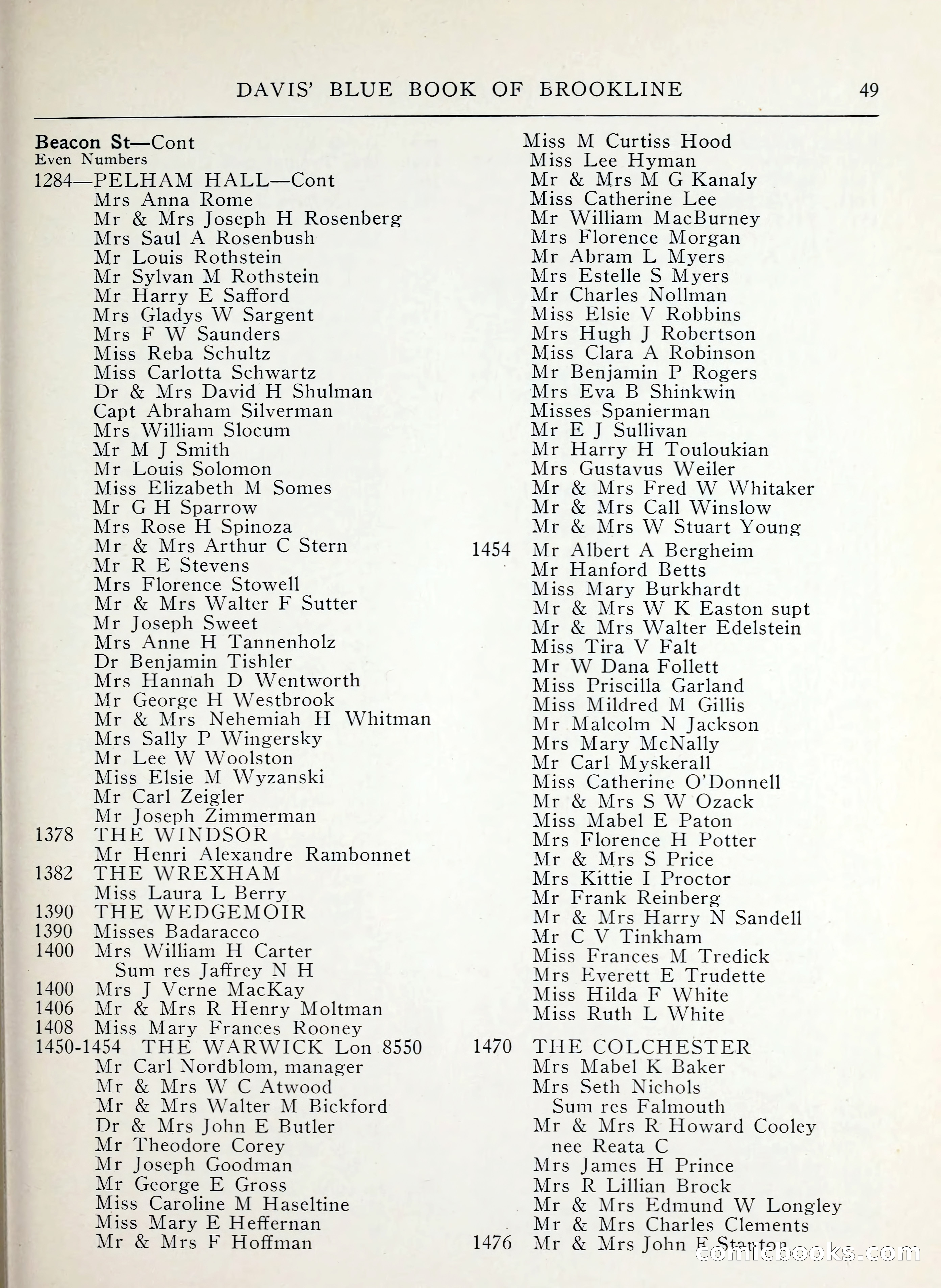 Davis' Blue Book of Brookline, Wellesley and Weston — page 41 of 224