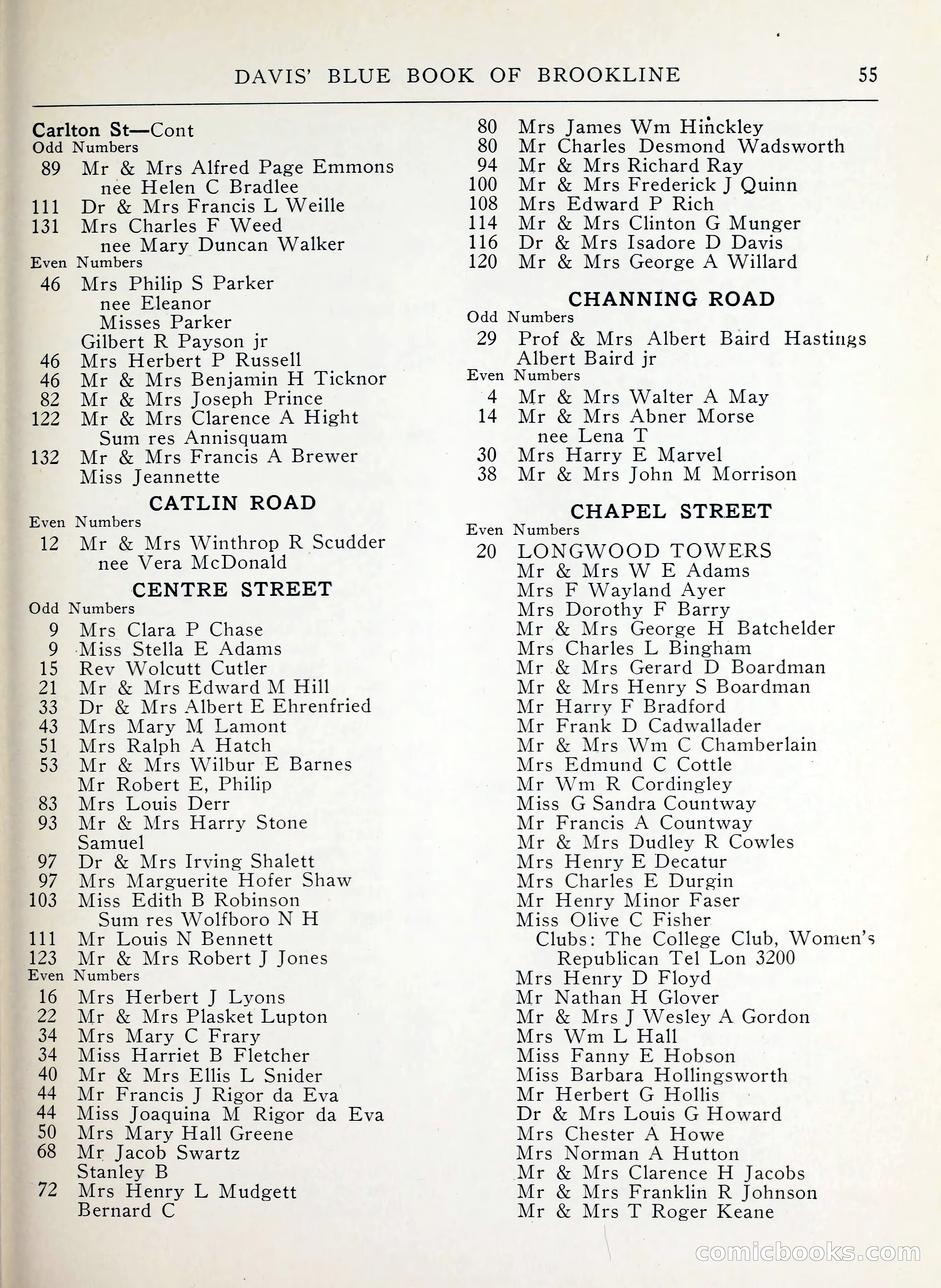 Davis' Blue Book of Brookline, Wellesley and Weston — page 47 of 224