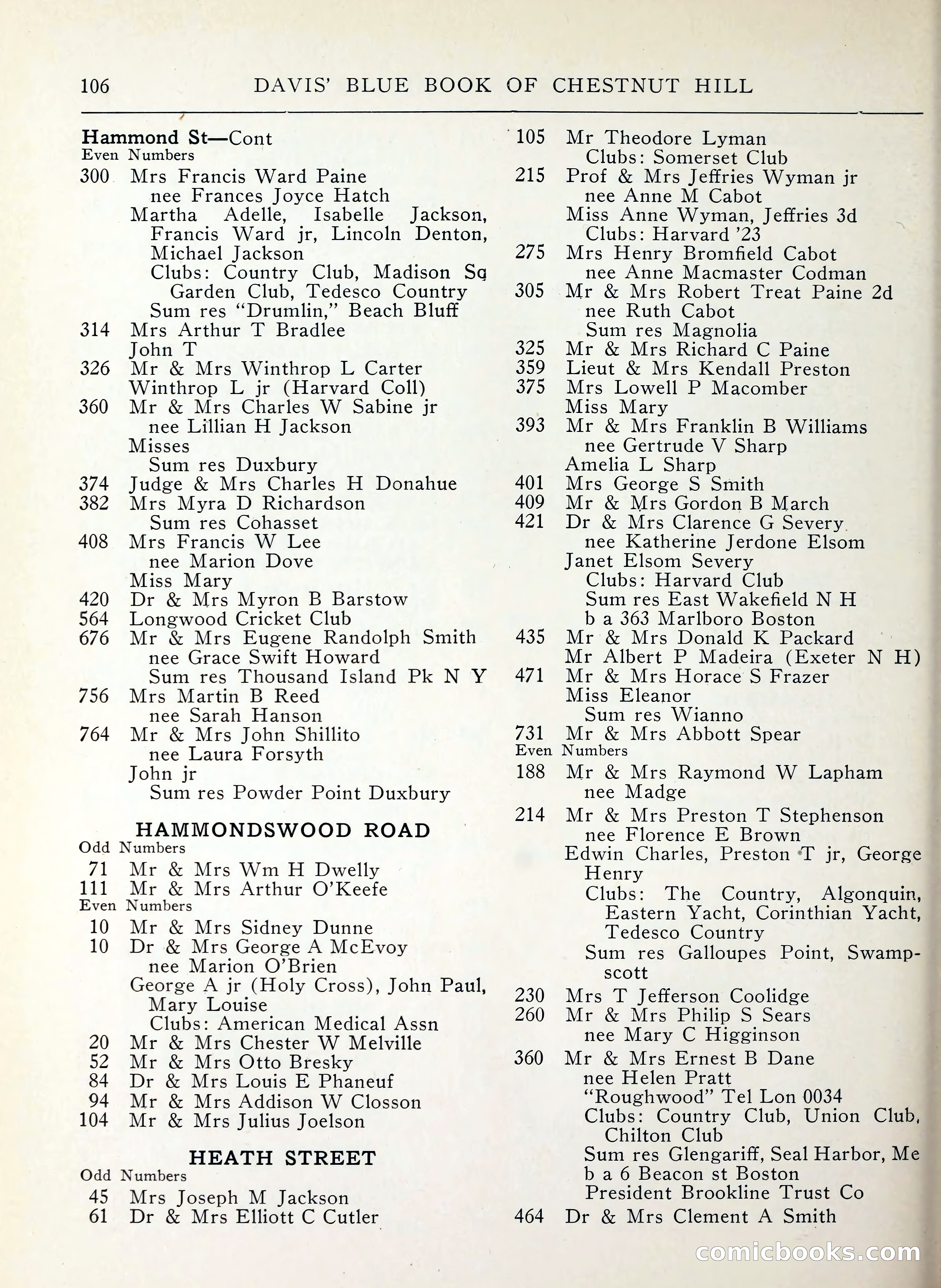 Davis' Blue Book of Brookline, Wellesley and Weston — page 98 of 224