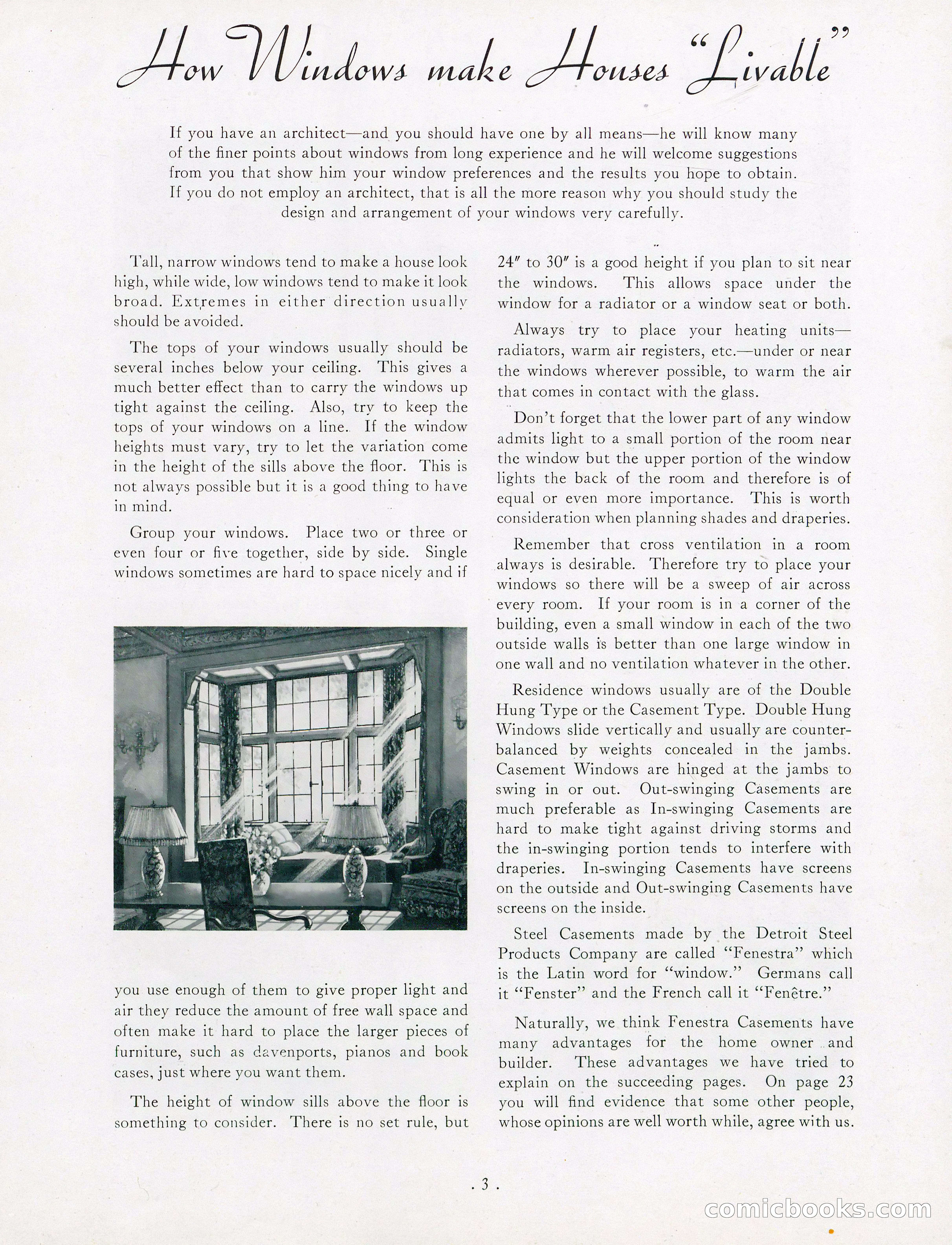 The Home Owner's Blue Book of Fenestra Bonderized Steel Casement Windows — page 5 of 29