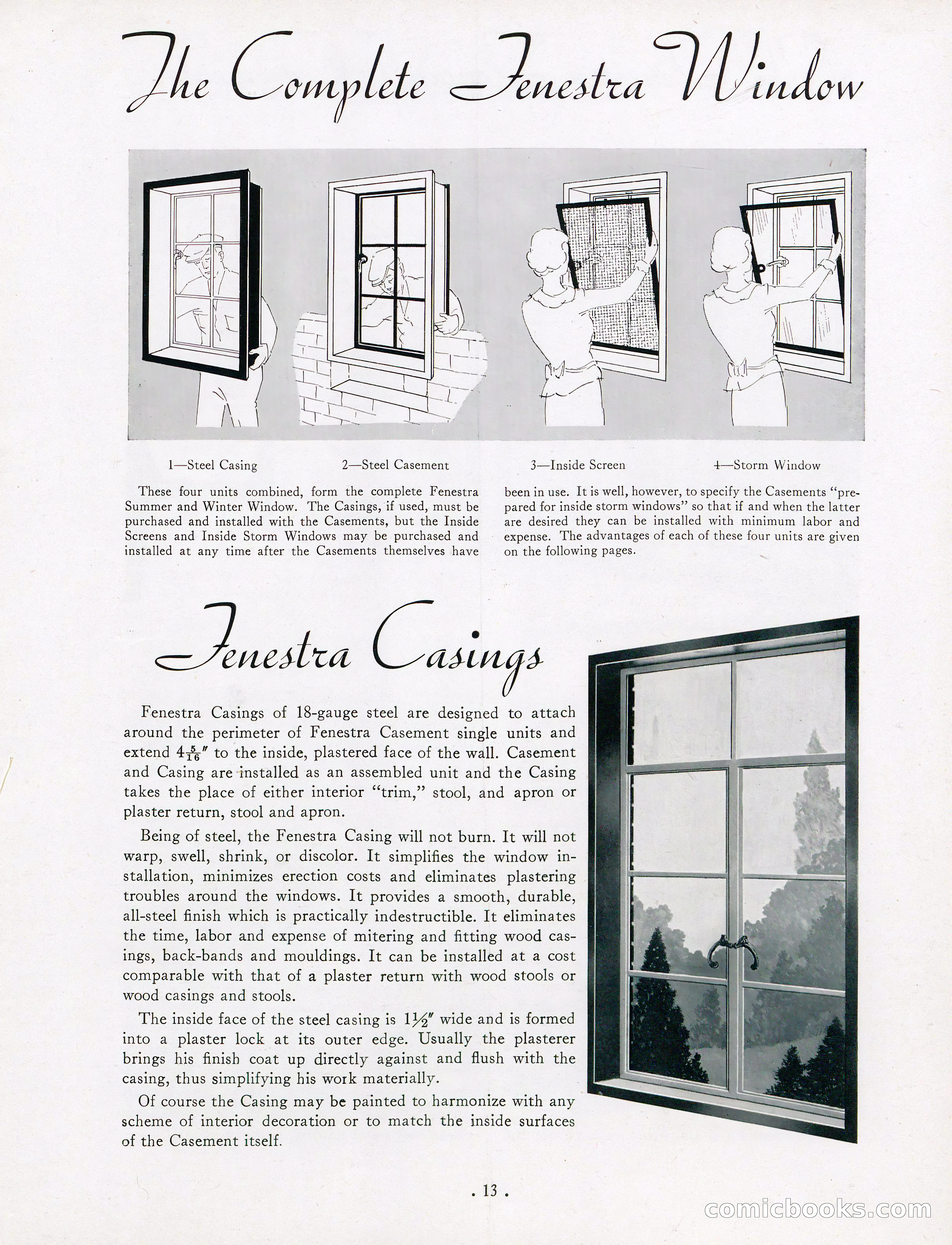 The Home Owner's Blue Book of Fenestra Bonderized Steel Casement Windows — page 15 of 29