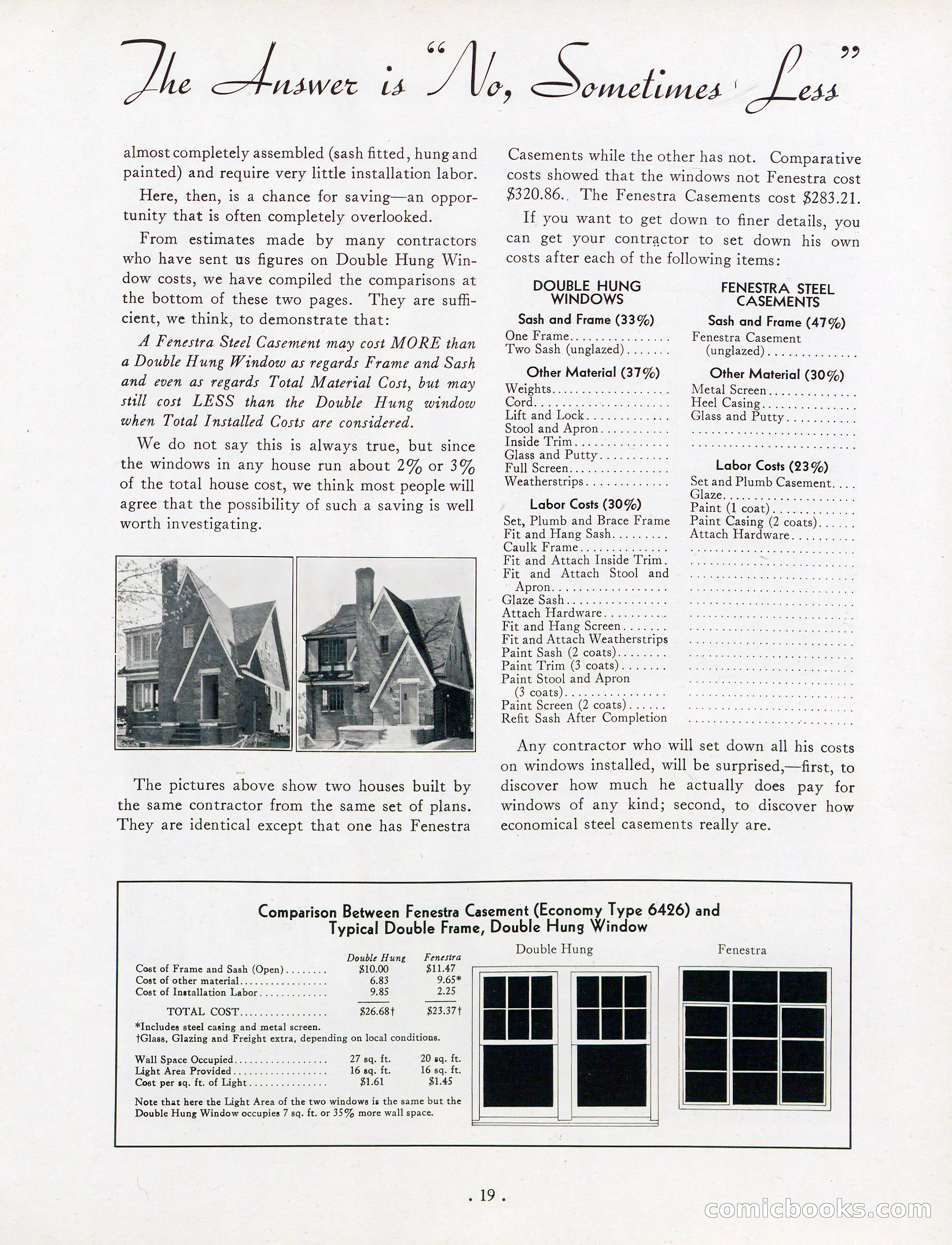 The Home Owner's Blue Book of Fenestra Bonderized Steel Casement Windows — page 21 of 29