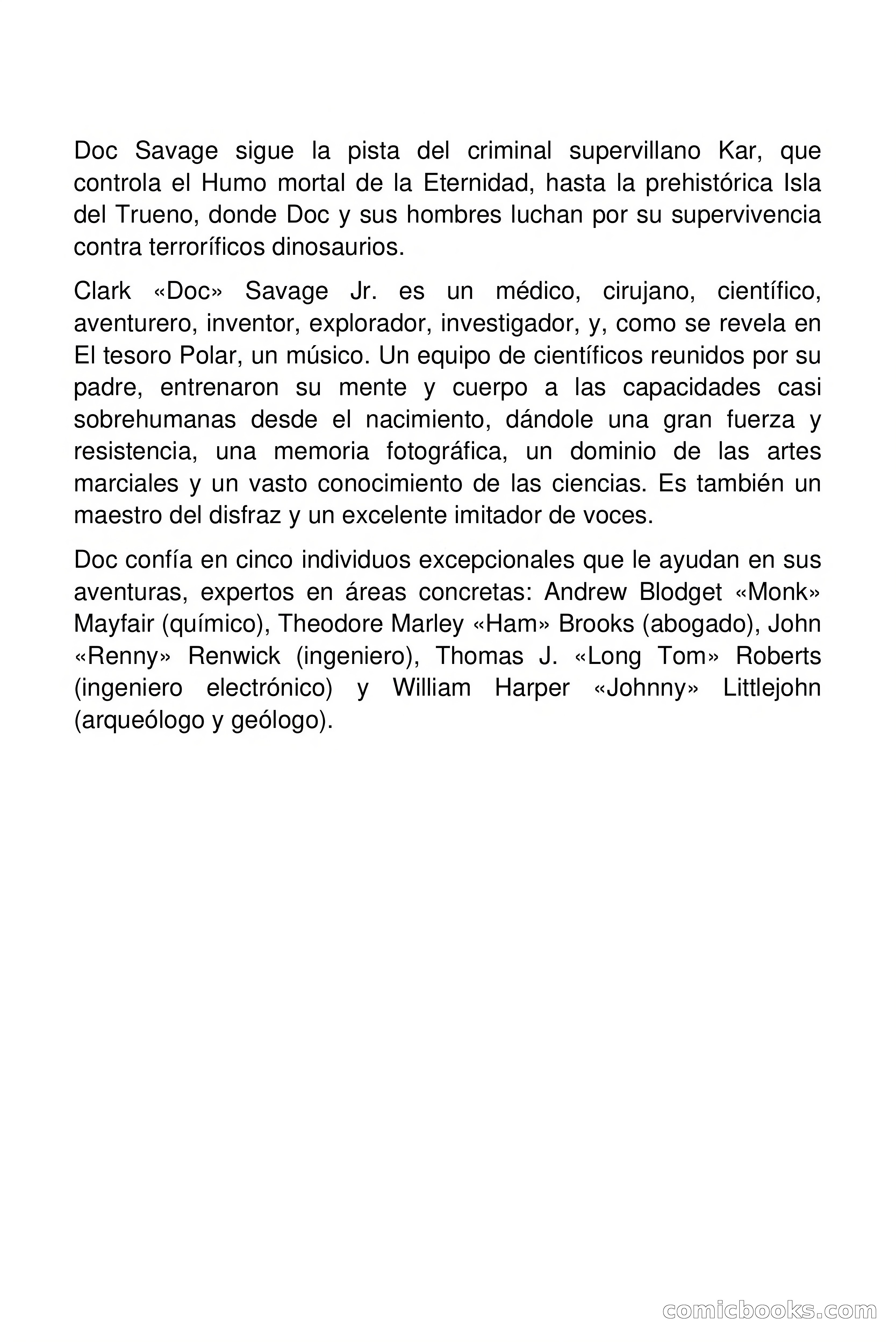 Doc Savage: La tierra del terror — page 2 of 164