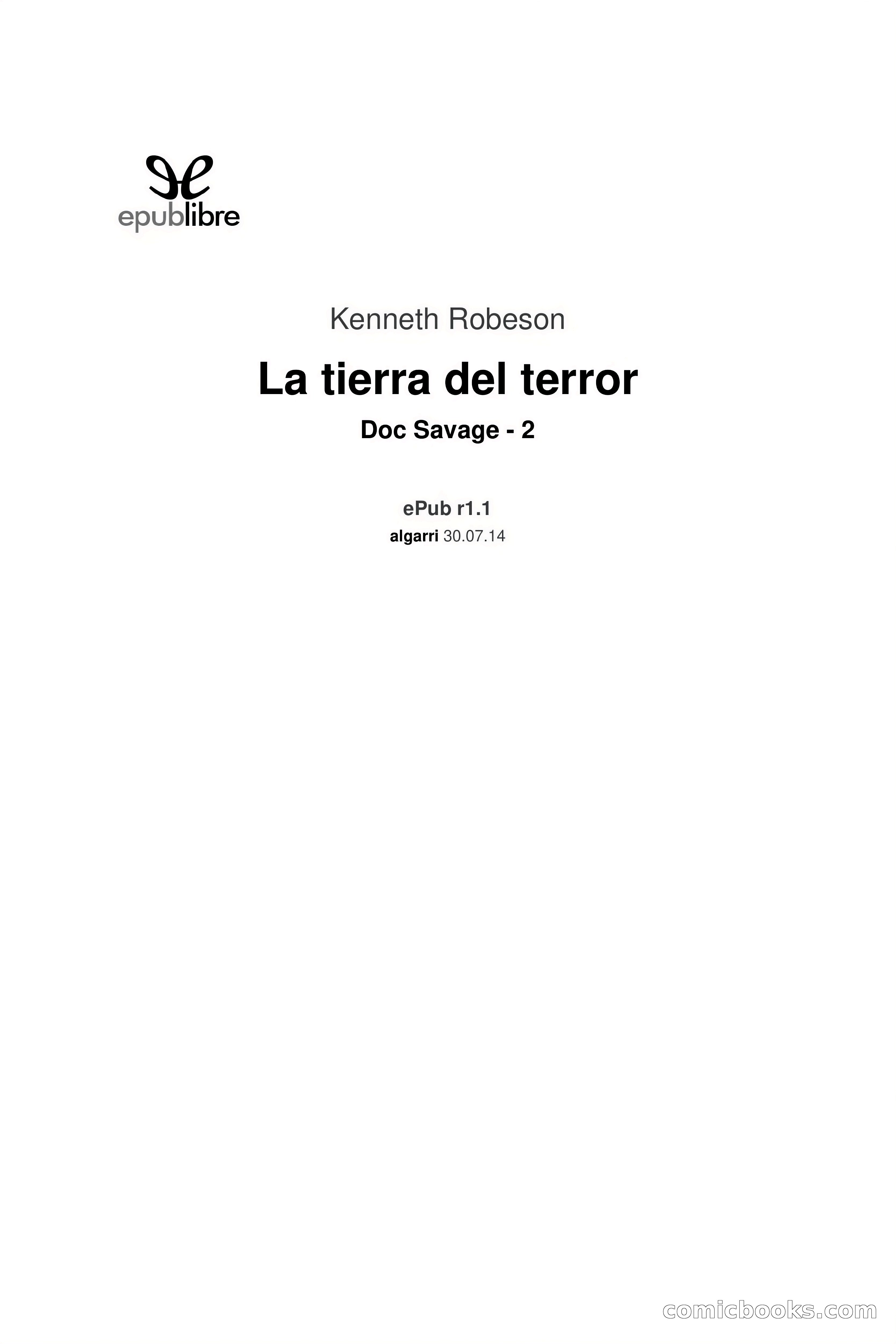 Doc Savage: La tierra del terror — page 3 of 164