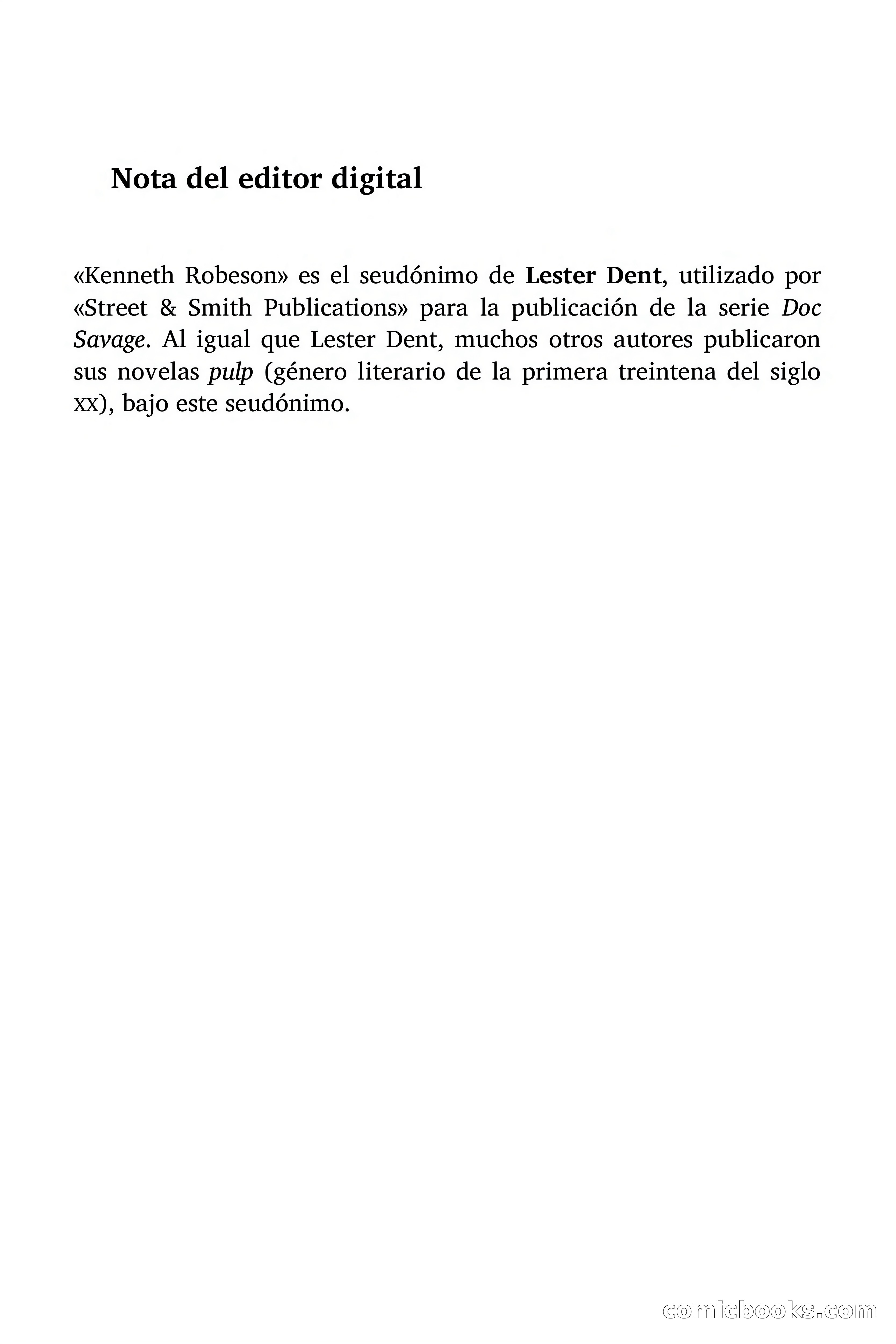 Doc Savage: La tierra del terror — page 5 of 164