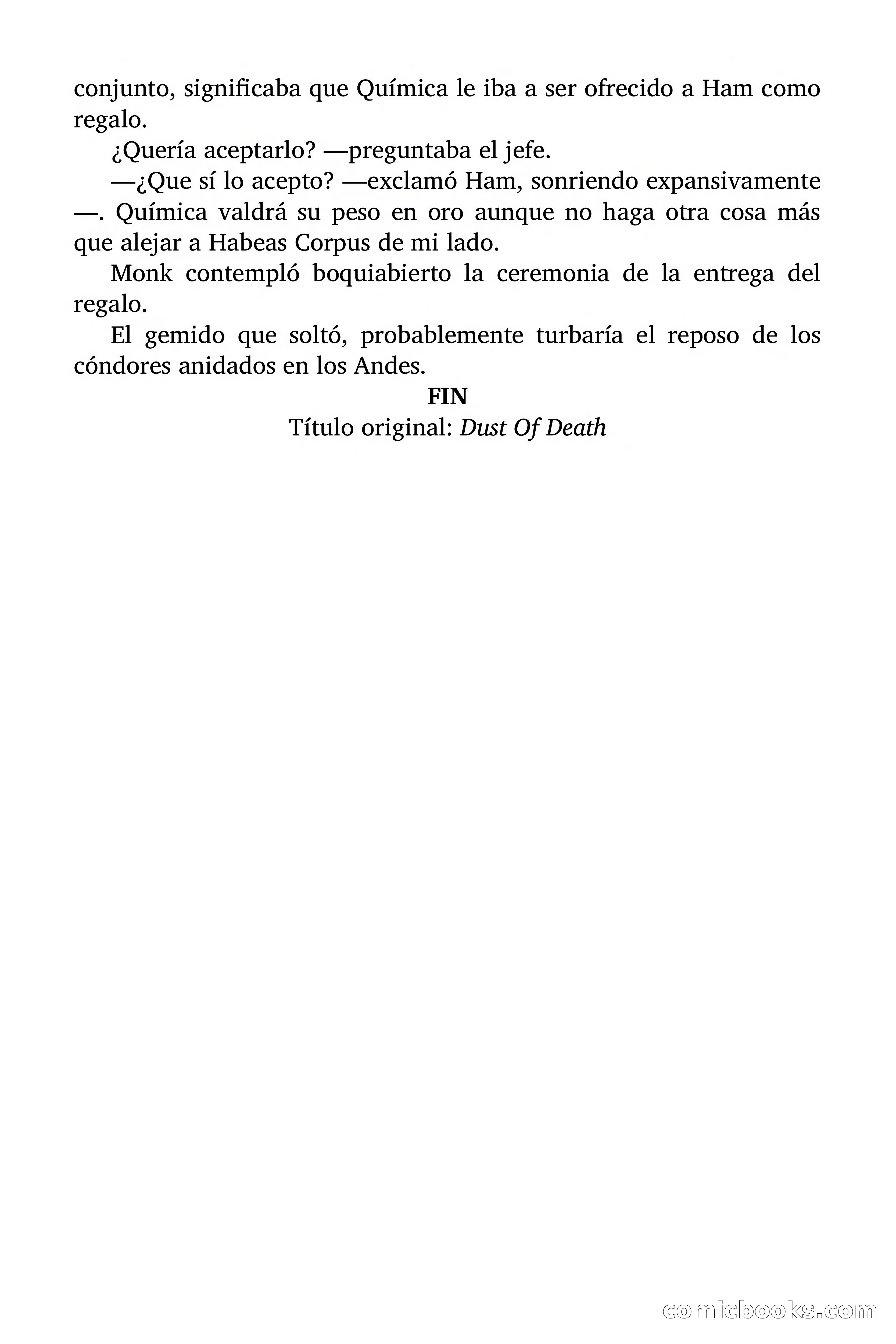 Doc Savage: El Inca Gris — page 154 of 154