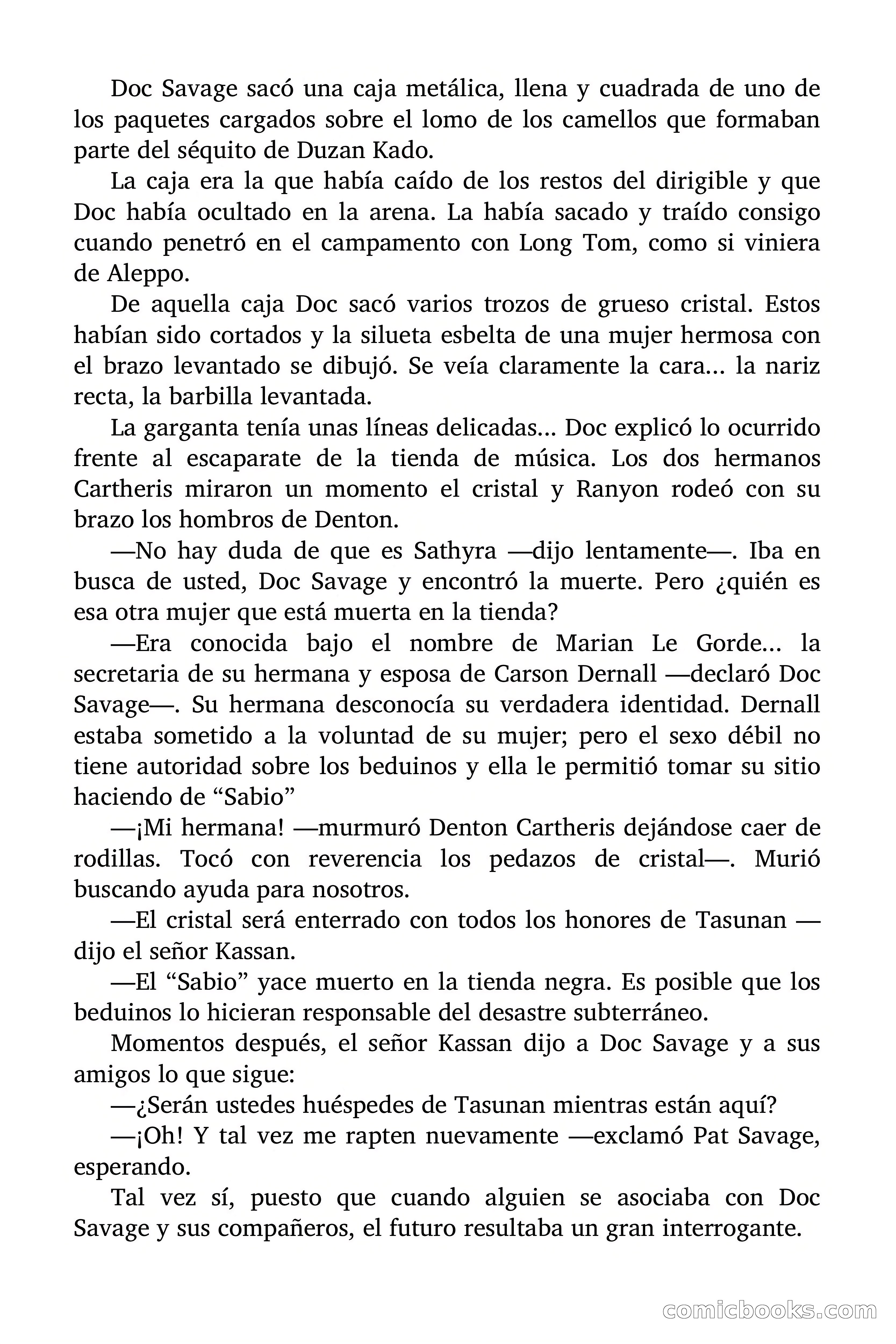 Doc Savage: El espejismo del crimen — page 166 of 167
