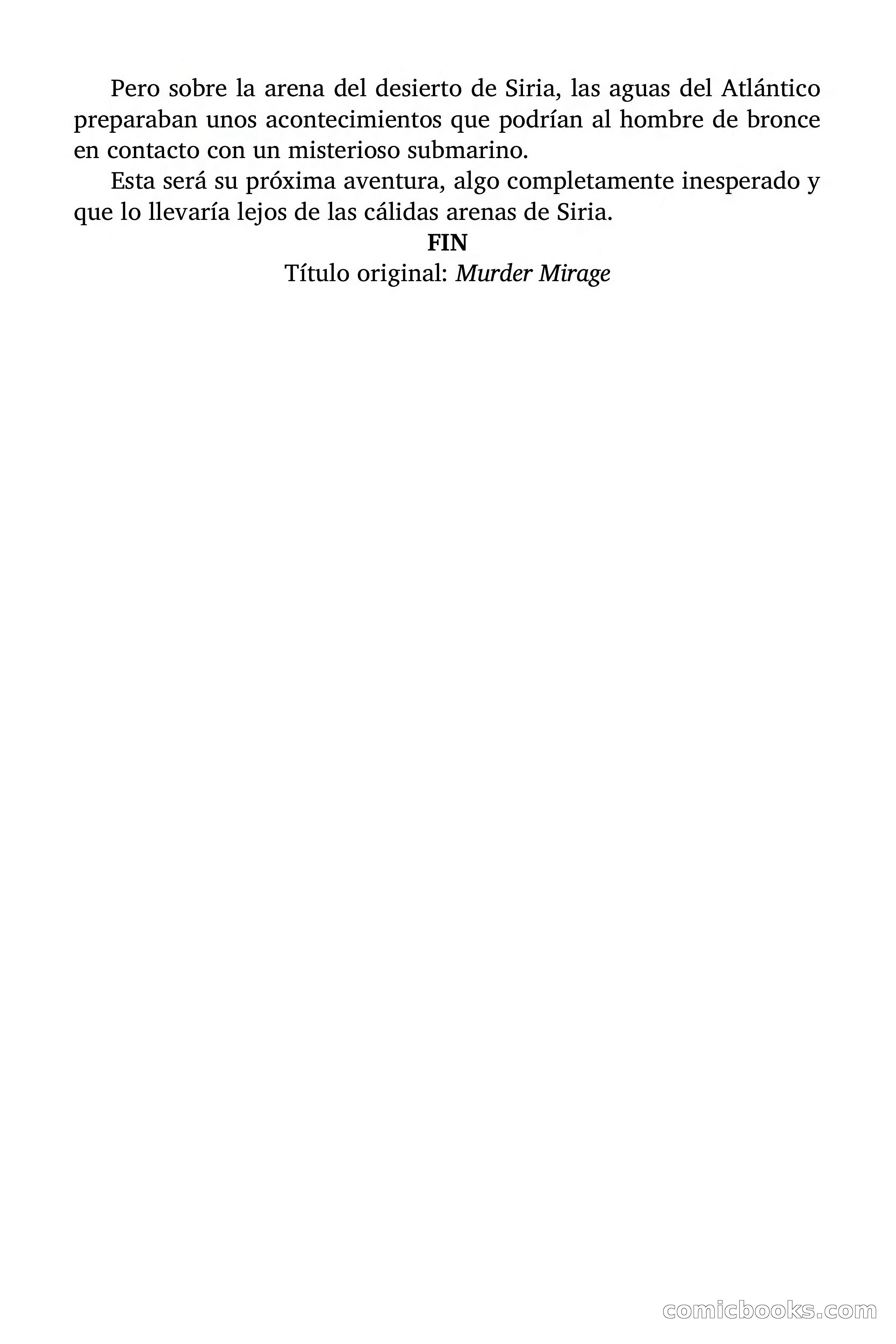 Doc Savage: El espejismo del crimen — page 167 of 167