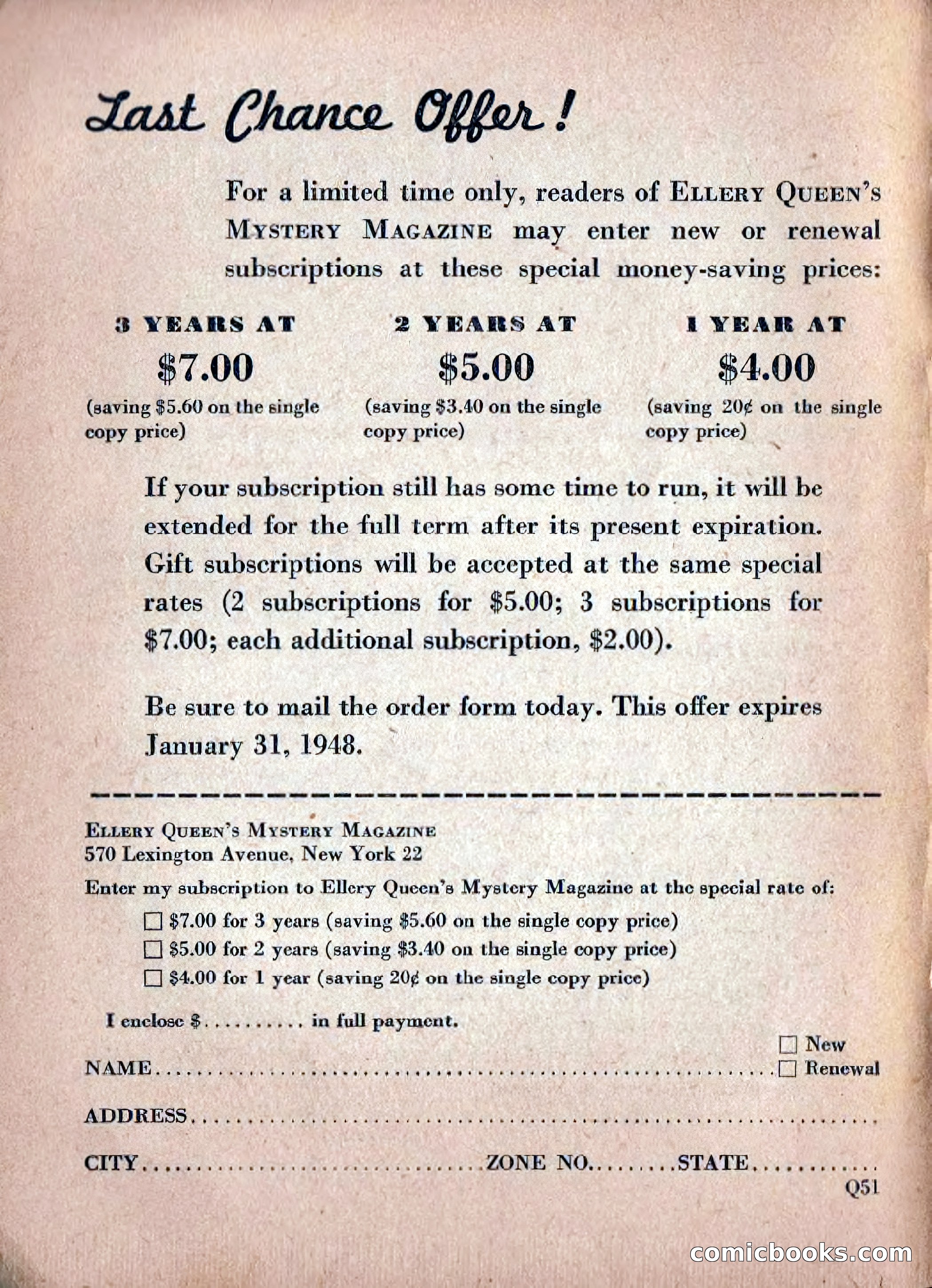 Ellery Queen's Mystery Magazine, February 1948 — page 4 of 148