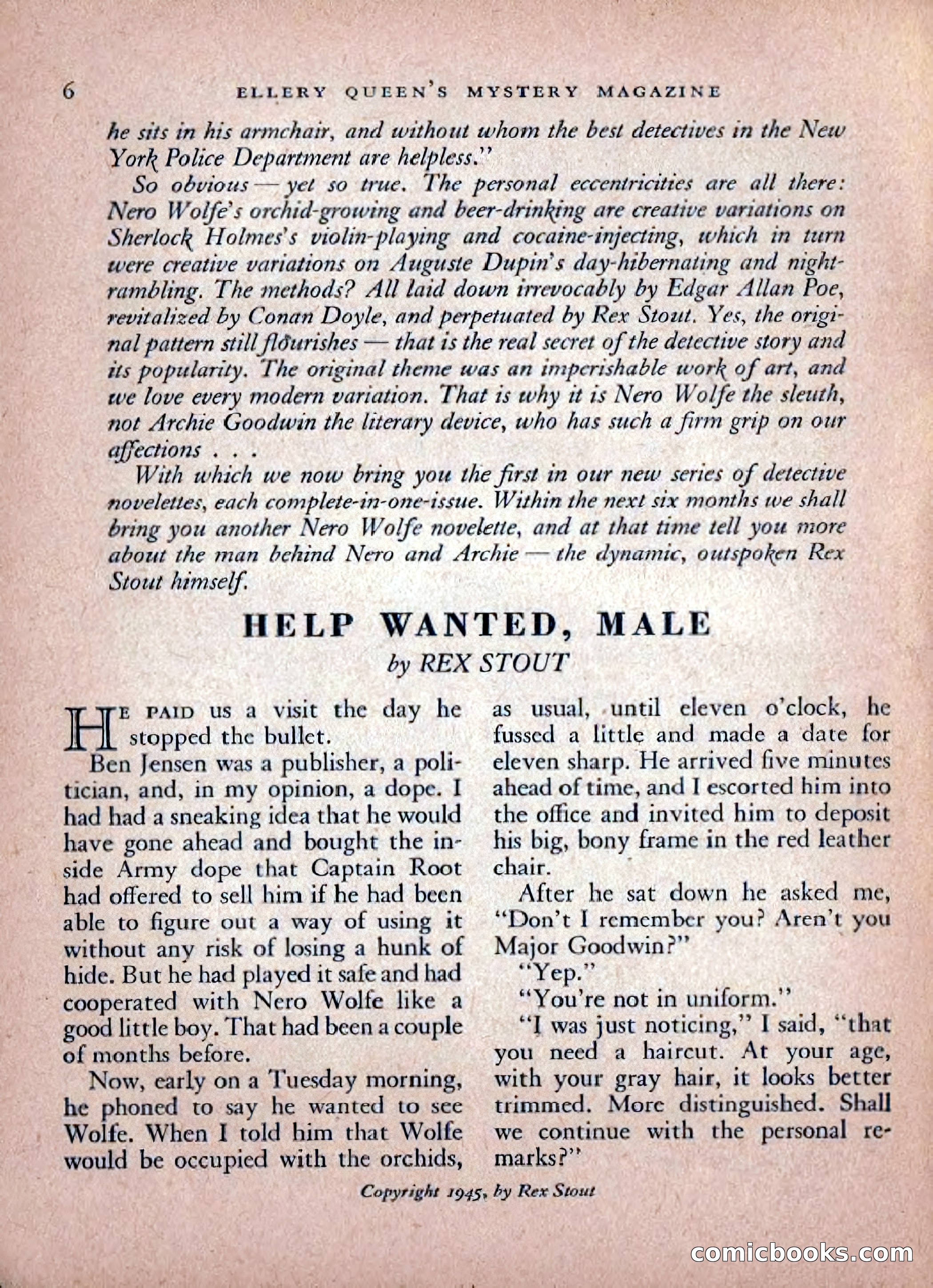Ellery Queen's Mystery Magazine, February 1948 — page 8 of 148