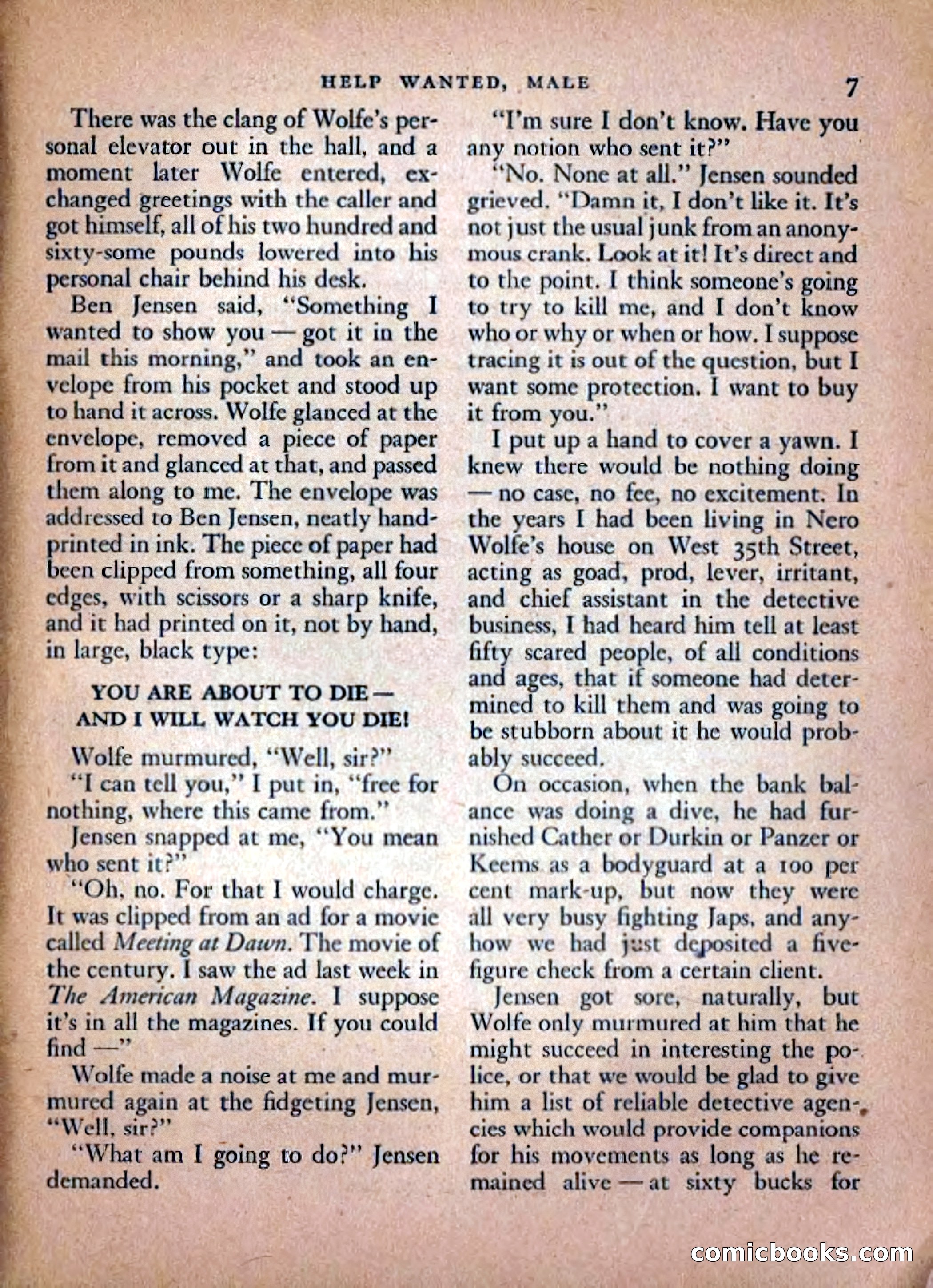 Ellery Queen's Mystery Magazine, February 1948 — page 9 of 148