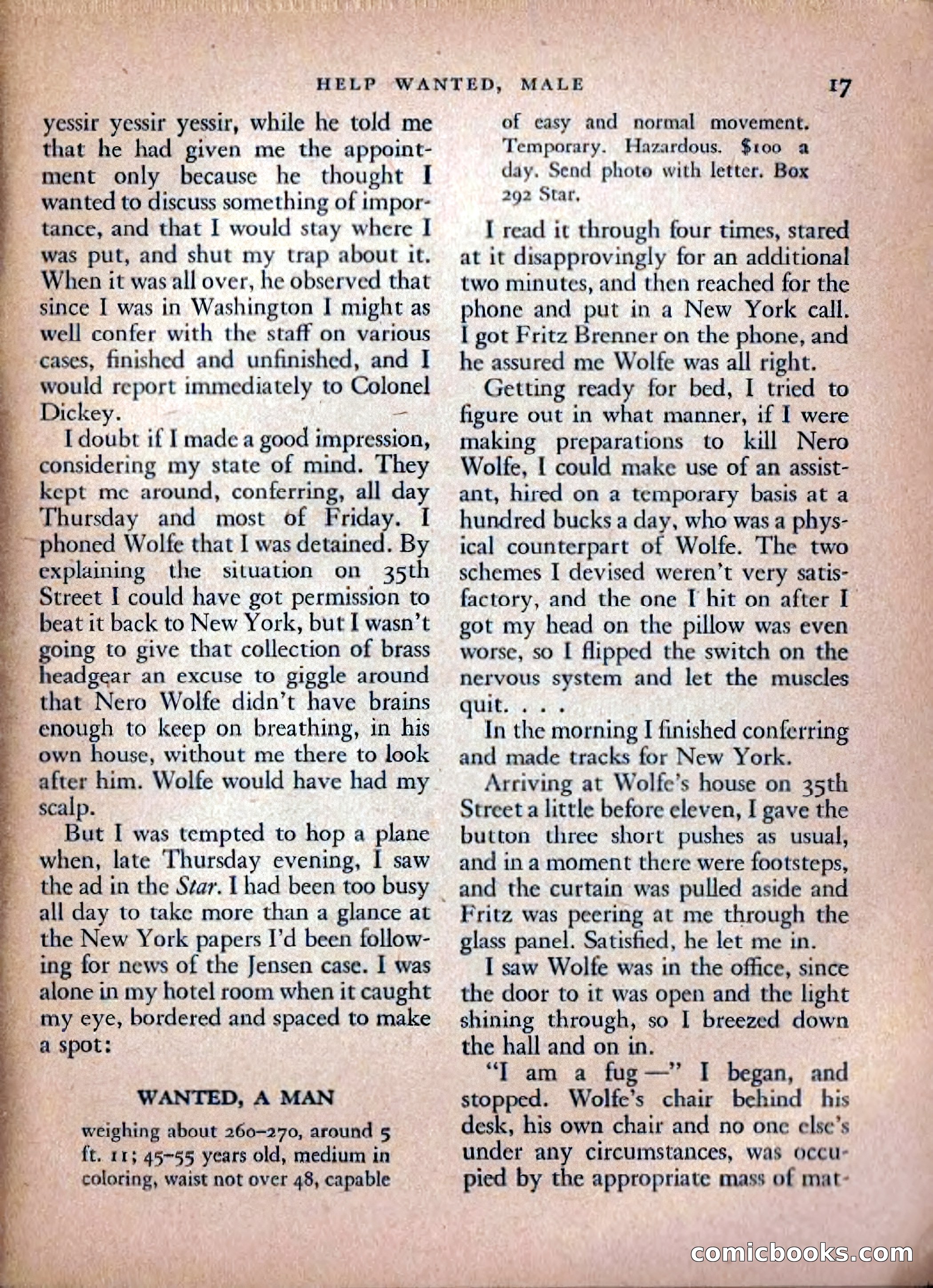 Ellery Queen's Mystery Magazine, February 1948 — page 19 of 148