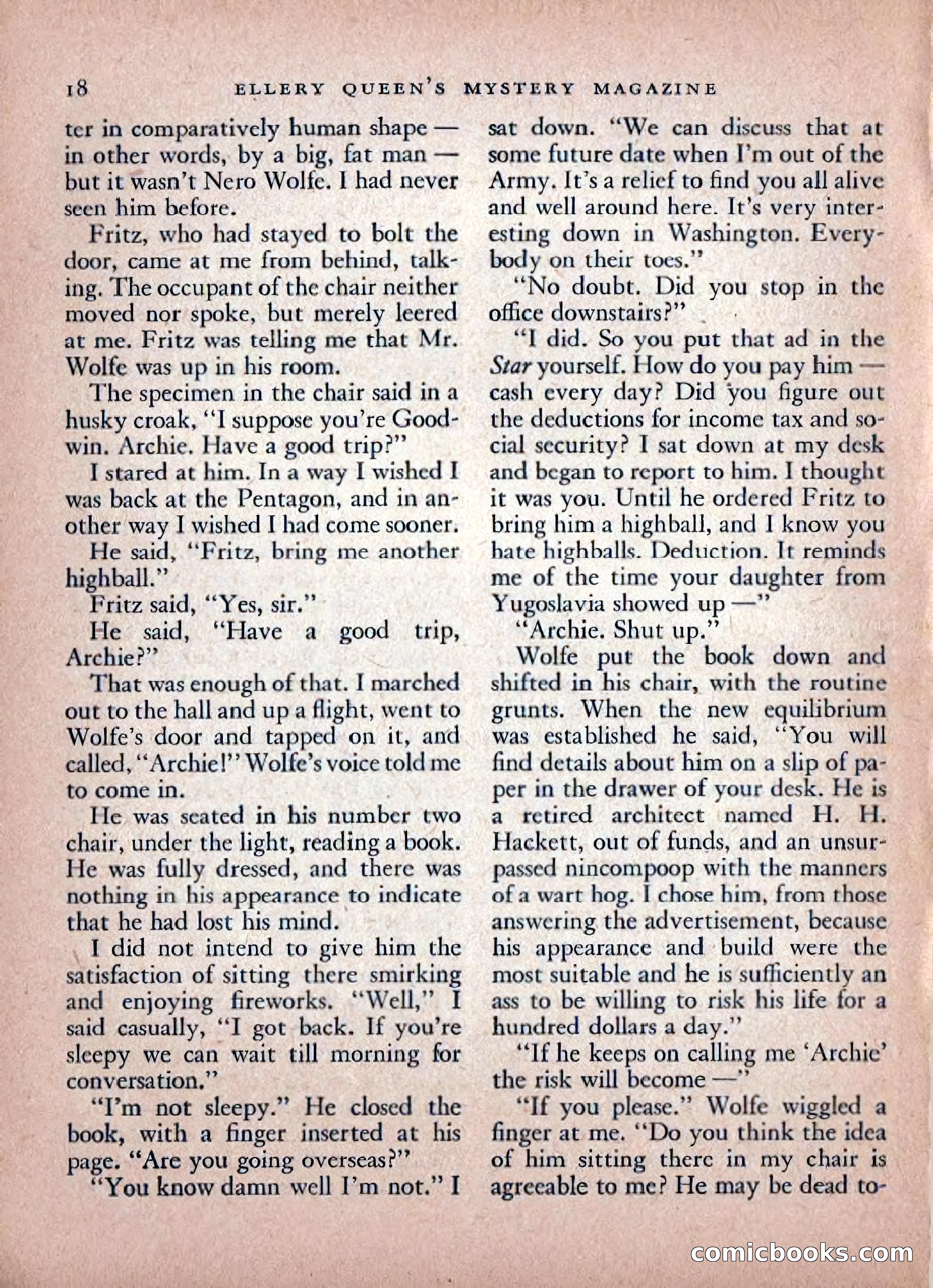 Ellery Queen's Mystery Magazine, February 1948 — page 20 of 148