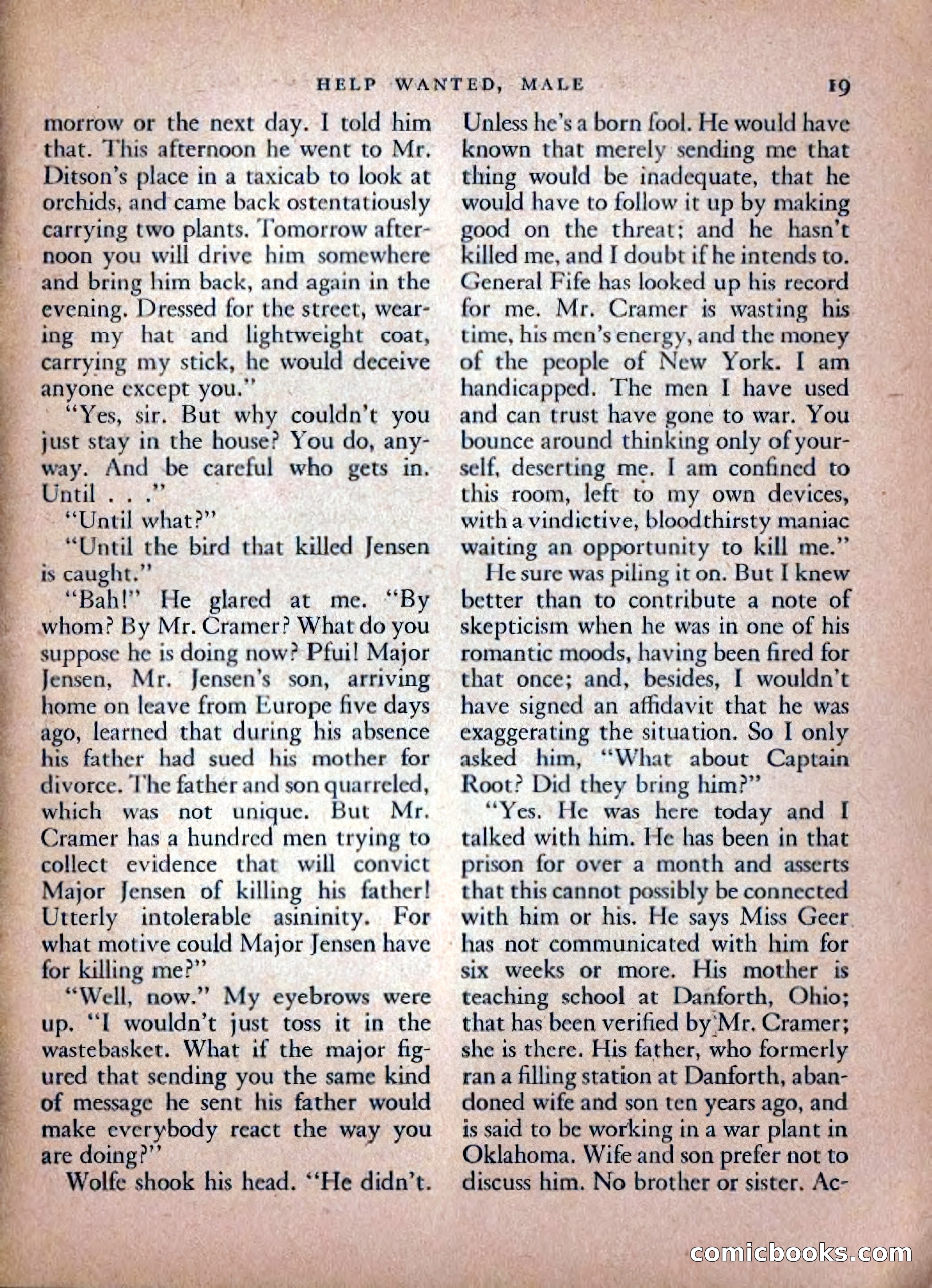 Ellery Queen's Mystery Magazine, February 1948 — page 21 of 148