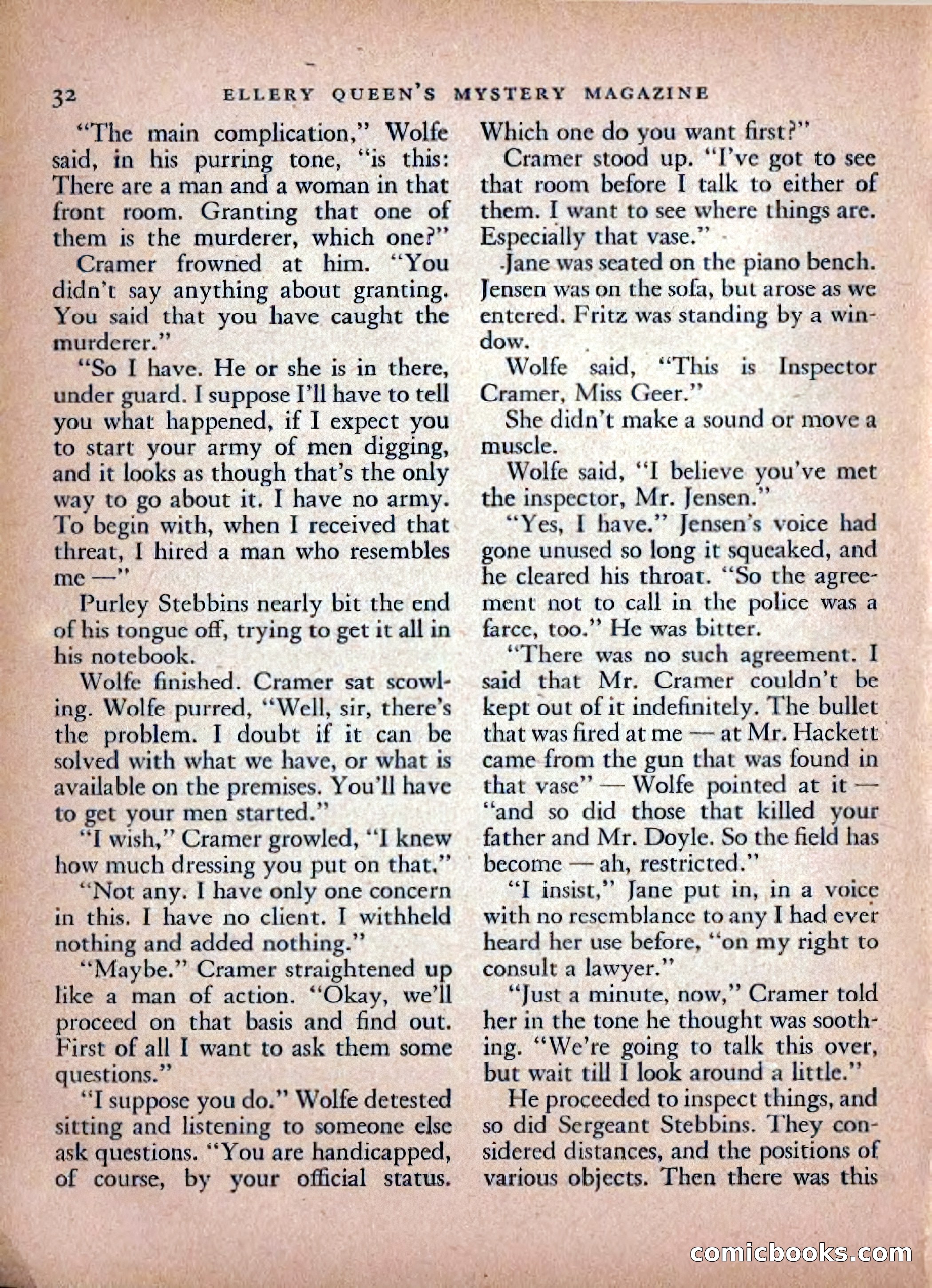 Ellery Queen's Mystery Magazine, February 1948 — page 34 of 148