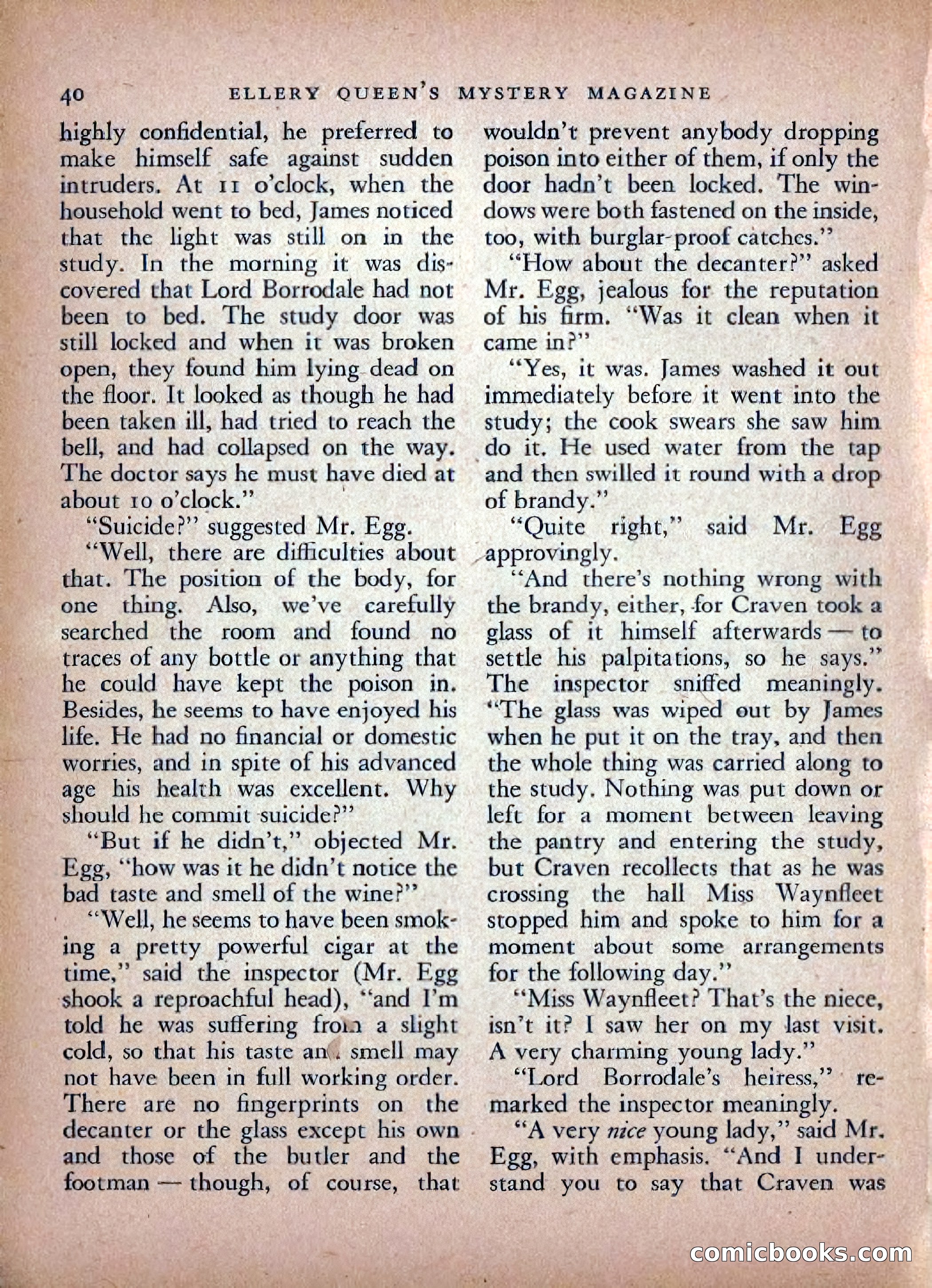Ellery Queen's Mystery Magazine, February 1948 — page 42 of 148