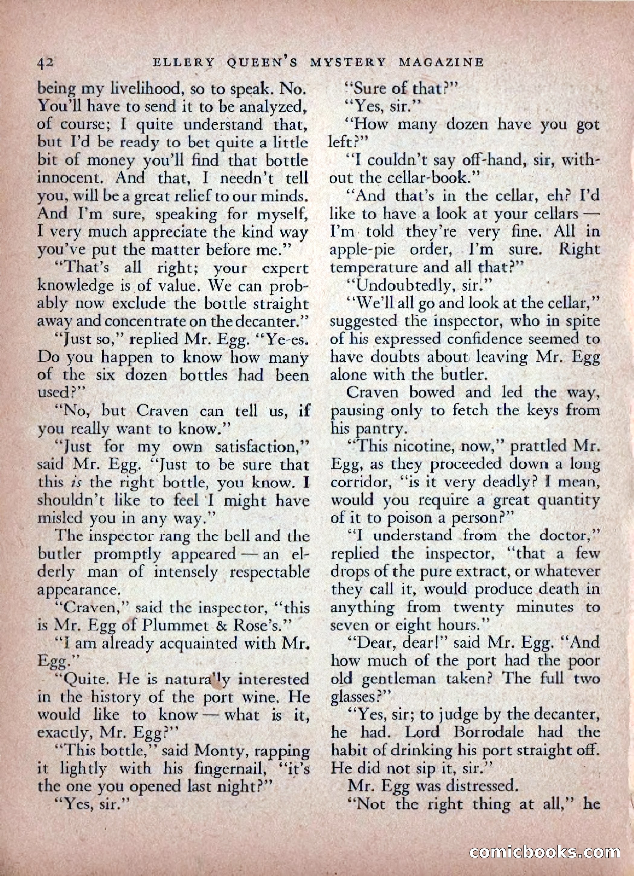 Ellery Queen's Mystery Magazine, February 1948 — page 44 of 148