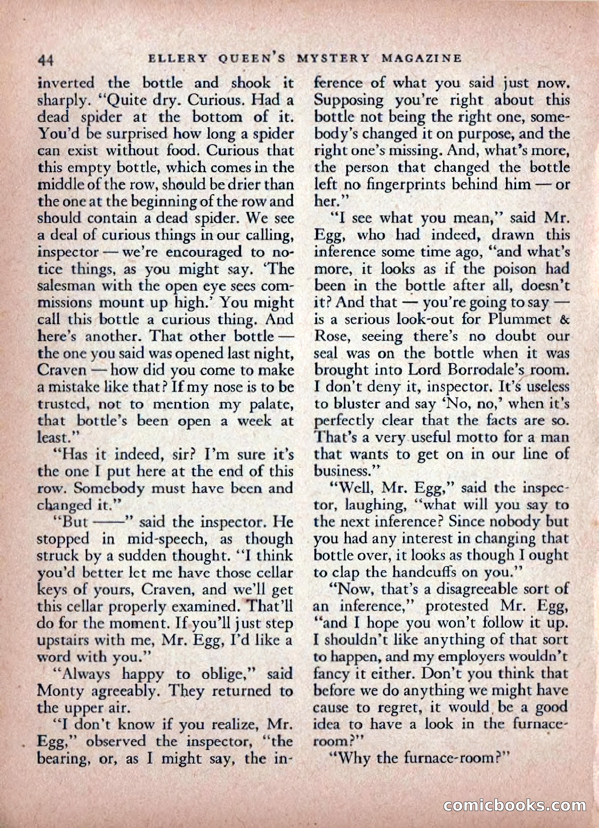 Ellery Queen's Mystery Magazine, February 1948 — page 46 of 148
