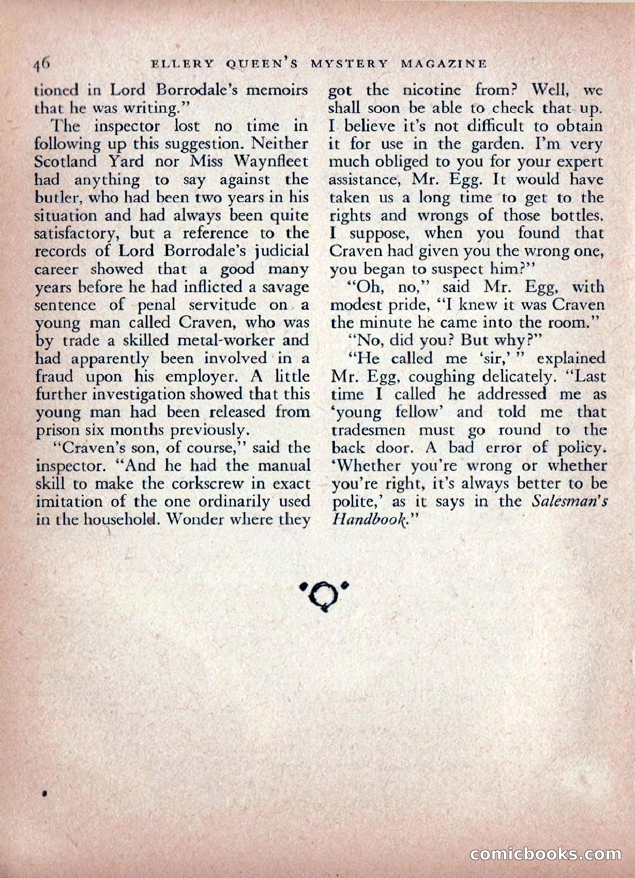 Ellery Queen's Mystery Magazine, February 1948 — page 48 of 148