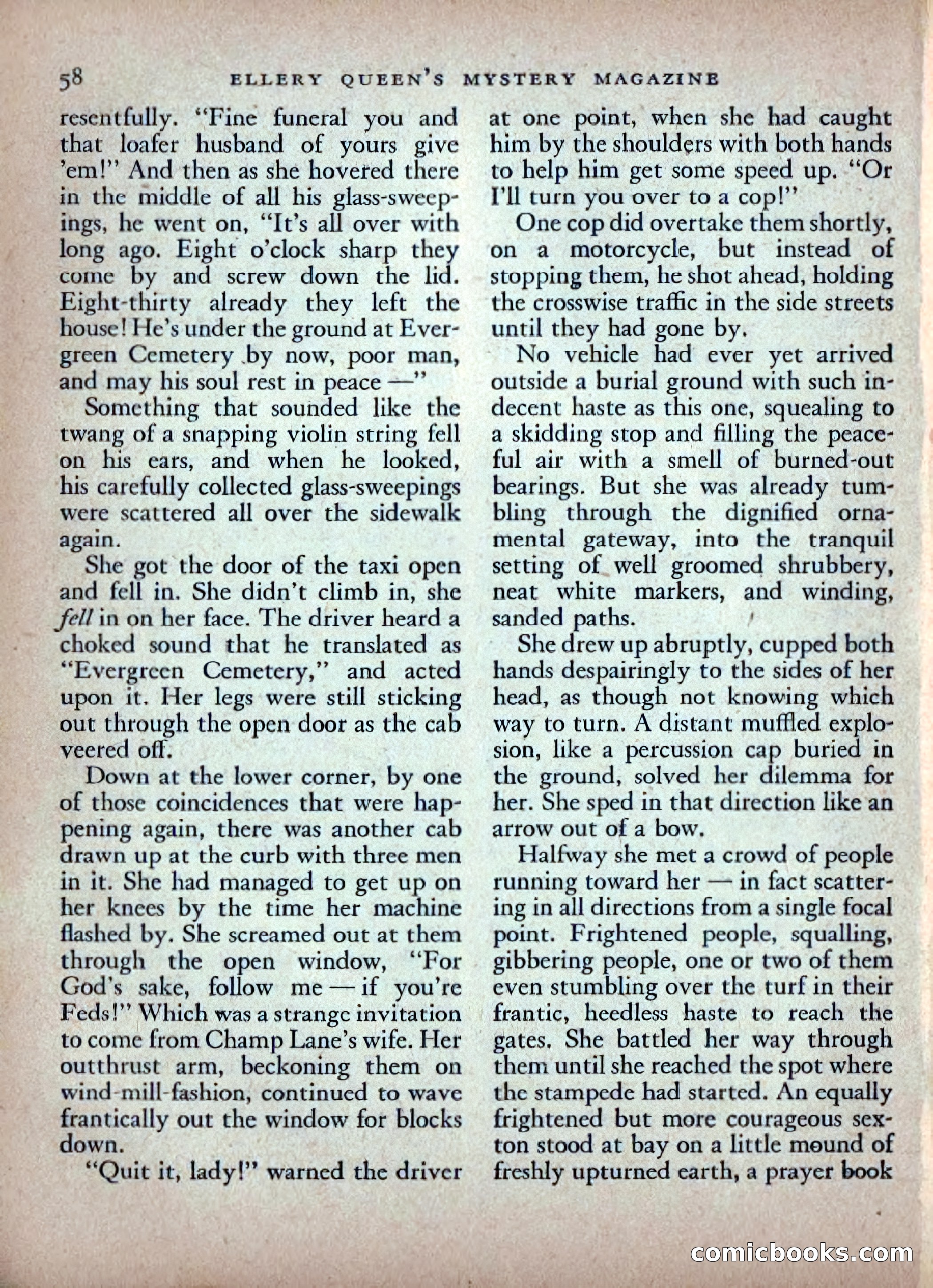 Ellery Queen's Mystery Magazine, February 1948 — page 60 of 148
