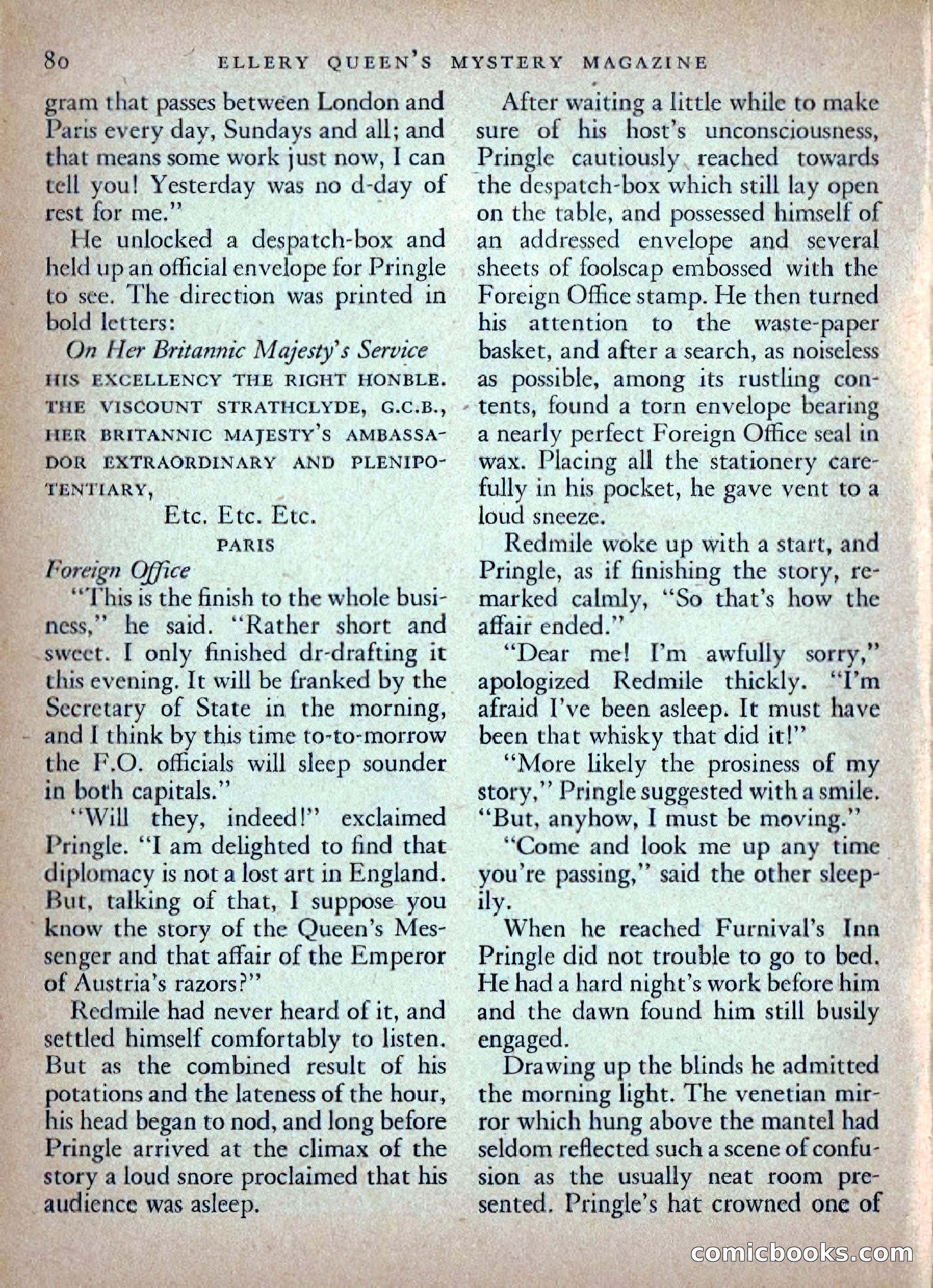 Ellery Queen's Mystery Magazine, February 1948 — page 82 of 148
