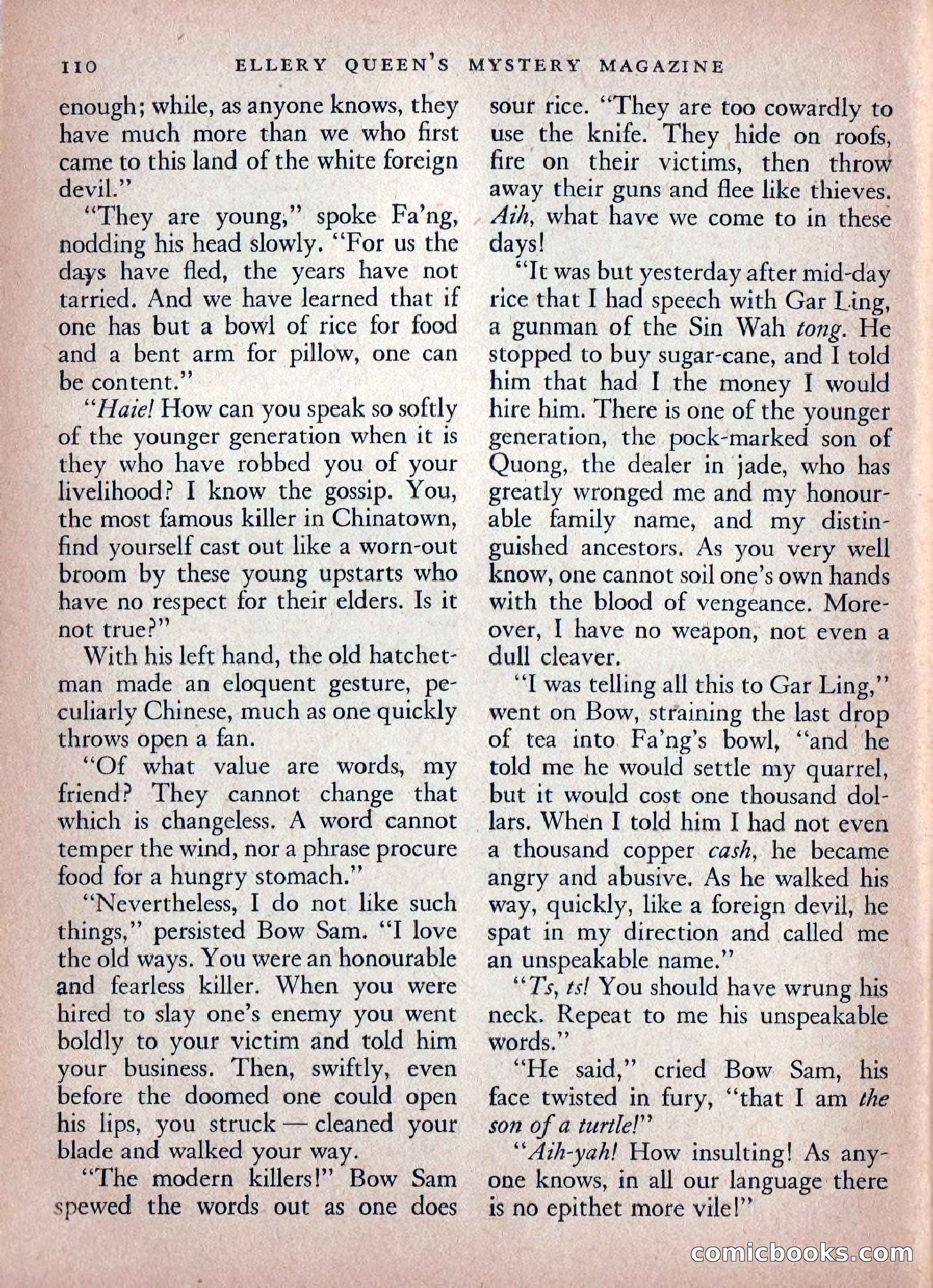 Ellery Queen's Mystery Magazine, February 1948 — page 112 of 148