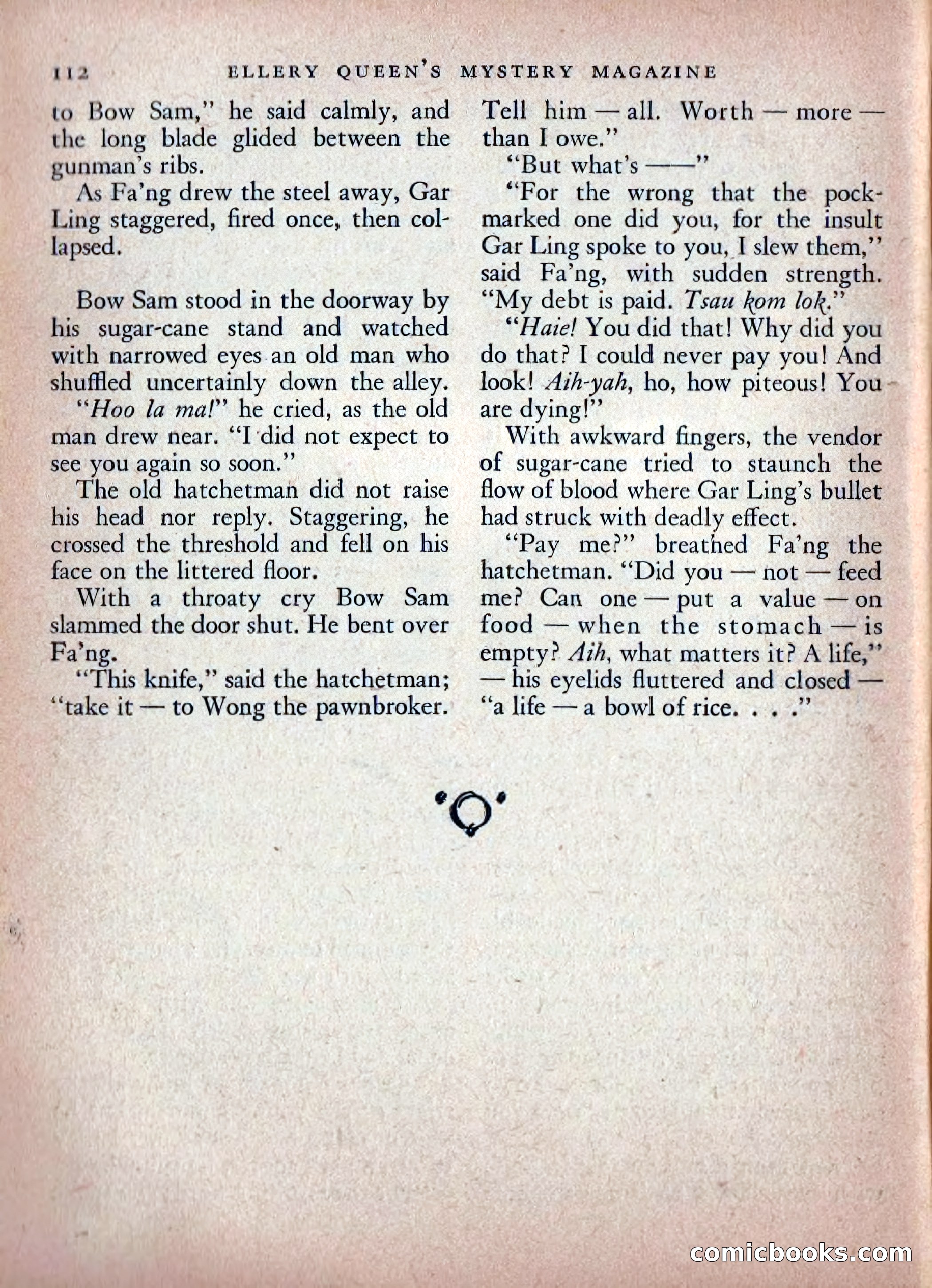 Ellery Queen's Mystery Magazine, February 1948 — page 114 of 148