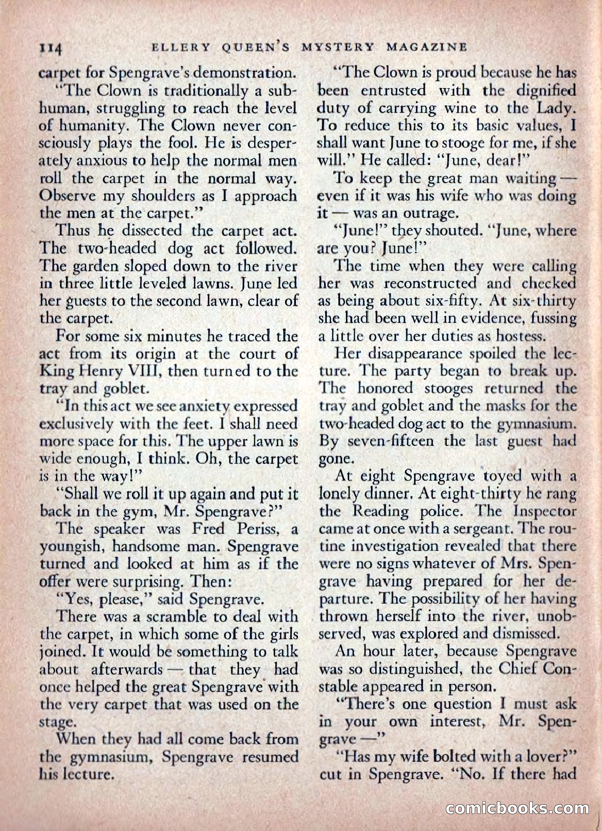 Ellery Queen's Mystery Magazine, February 1948 — page 116 of 148