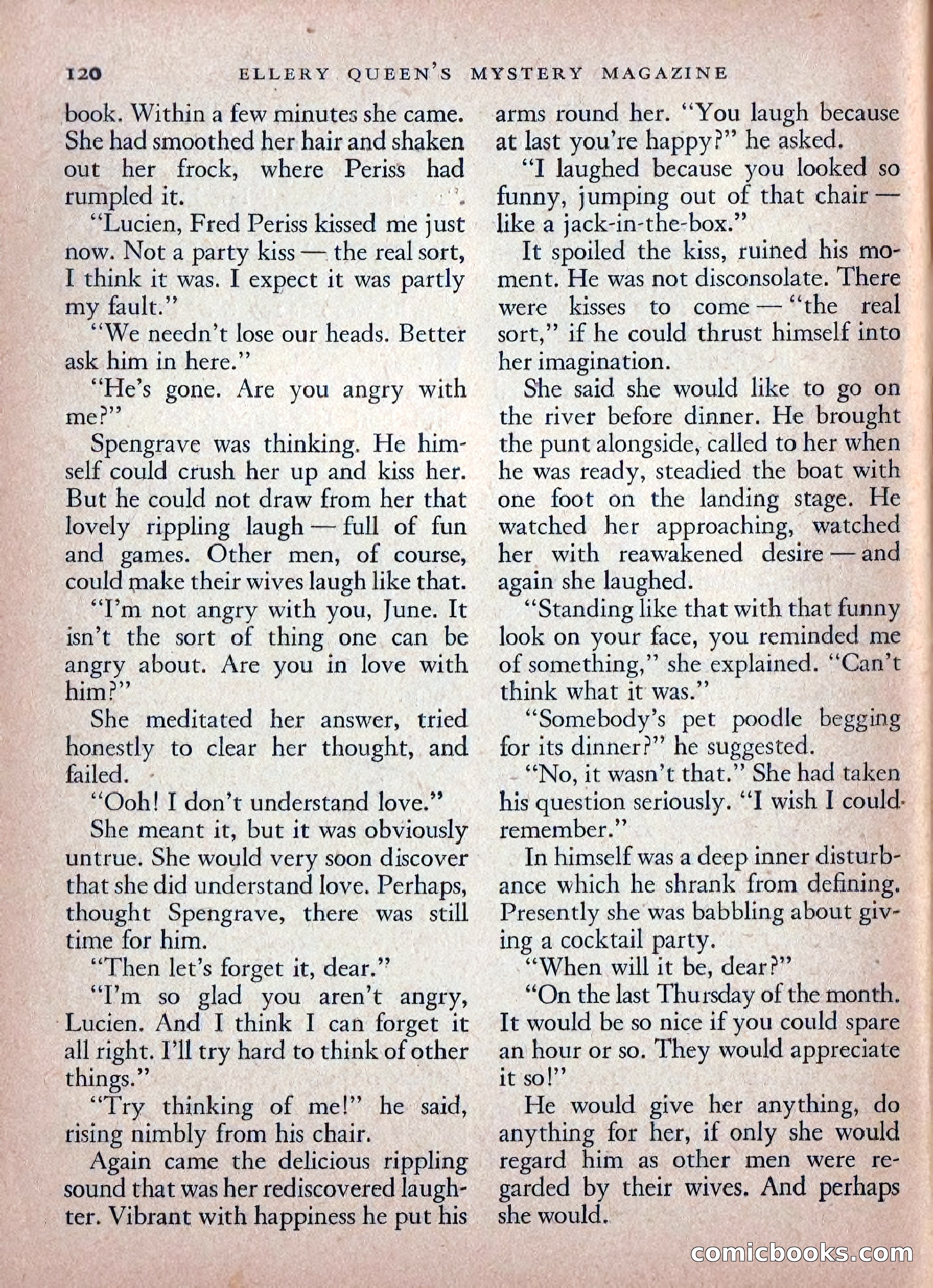 Ellery Queen's Mystery Magazine, February 1948 — page 122 of 148