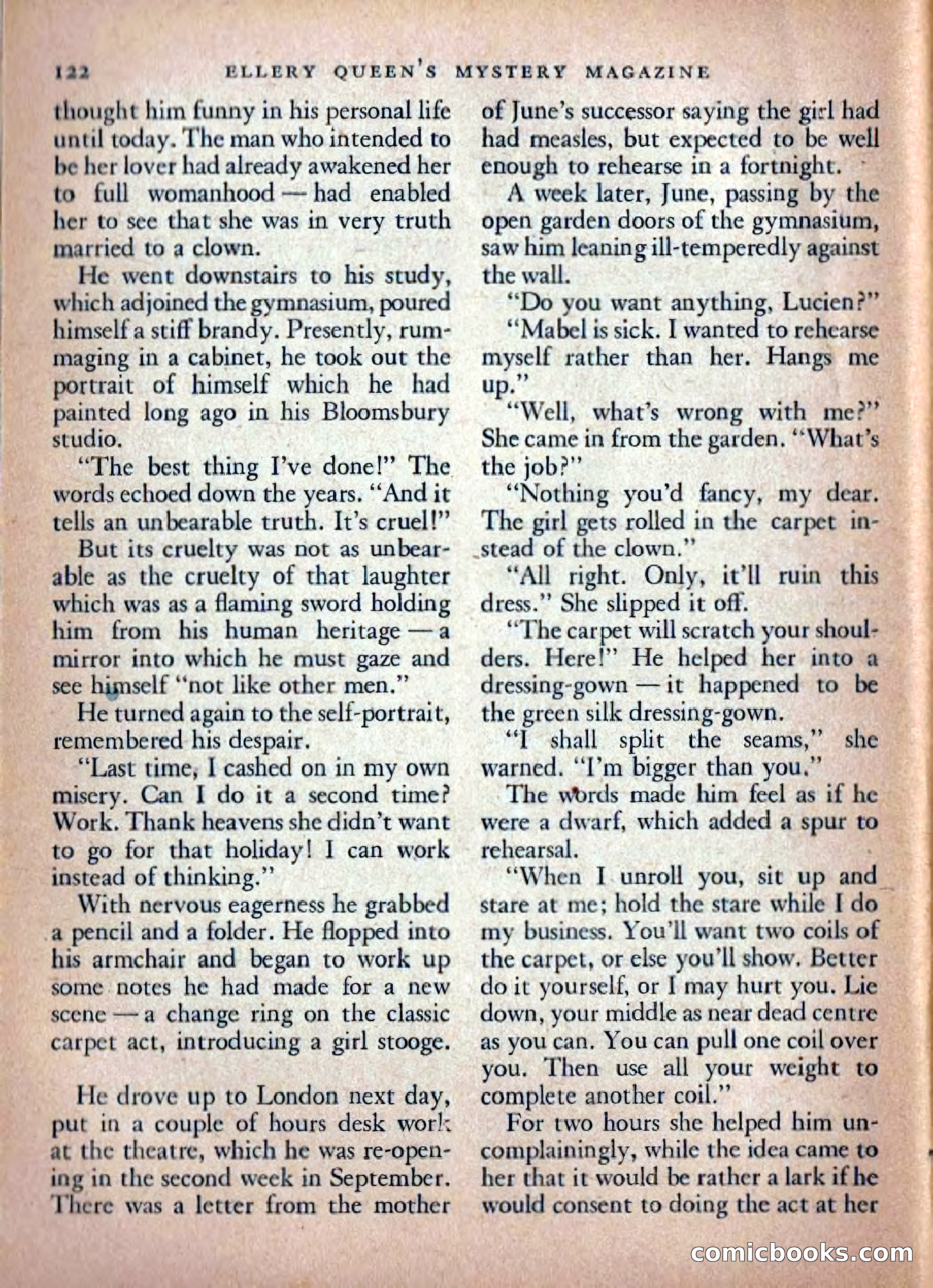 Ellery Queen's Mystery Magazine, February 1948 — page 124 of 148