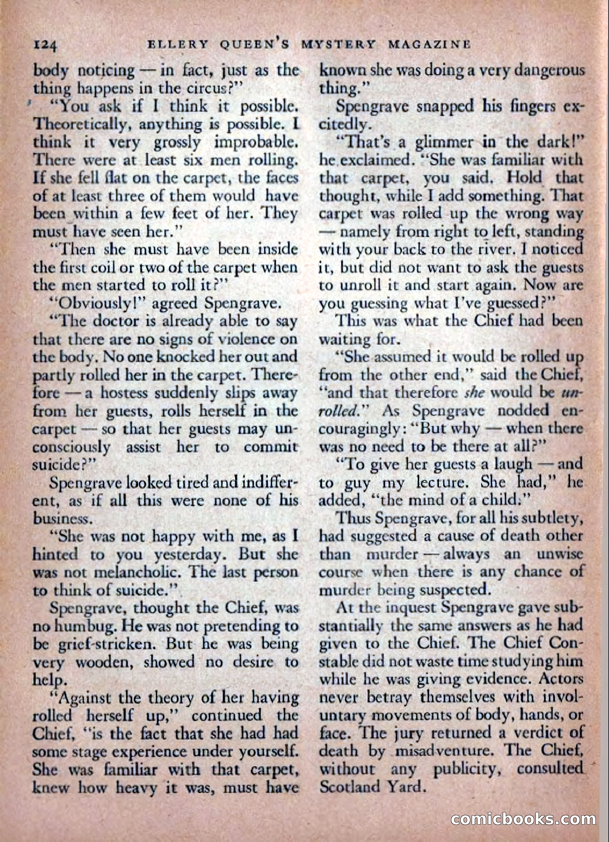 Ellery Queen's Mystery Magazine, February 1948 — page 126 of 148