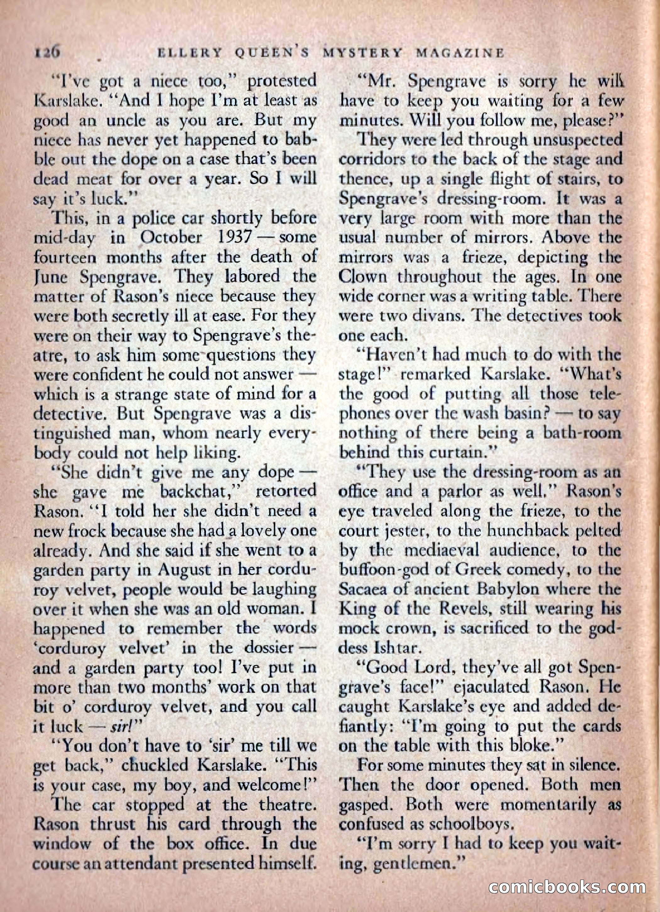 Ellery Queen's Mystery Magazine, February 1948 — page 128 of 148