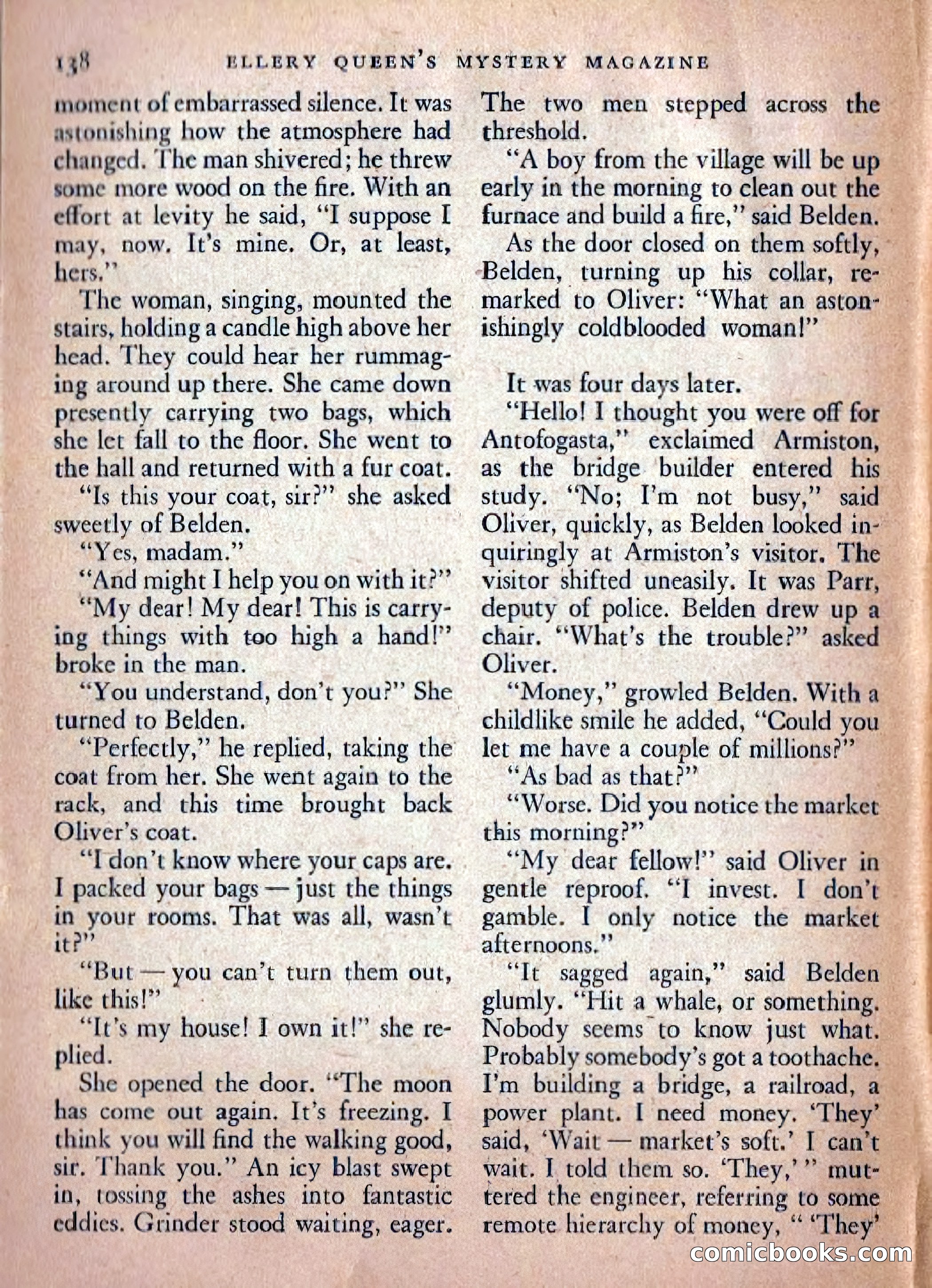 Ellery Queen's Mystery Magazine, February 1948 — page 140 of 148
