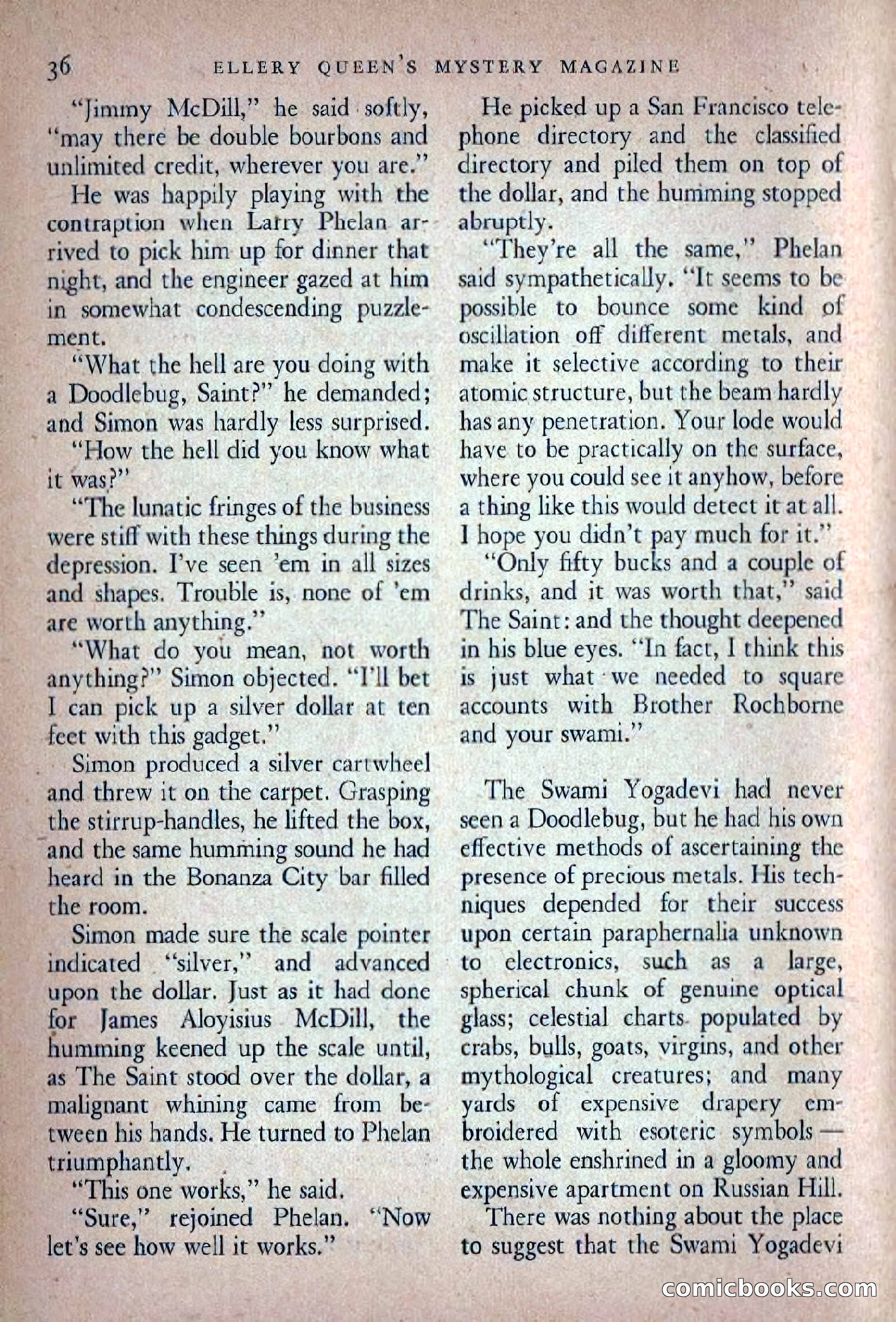 Ellery Queen's Mystery Magazine, November 1948 — page 38 of 148