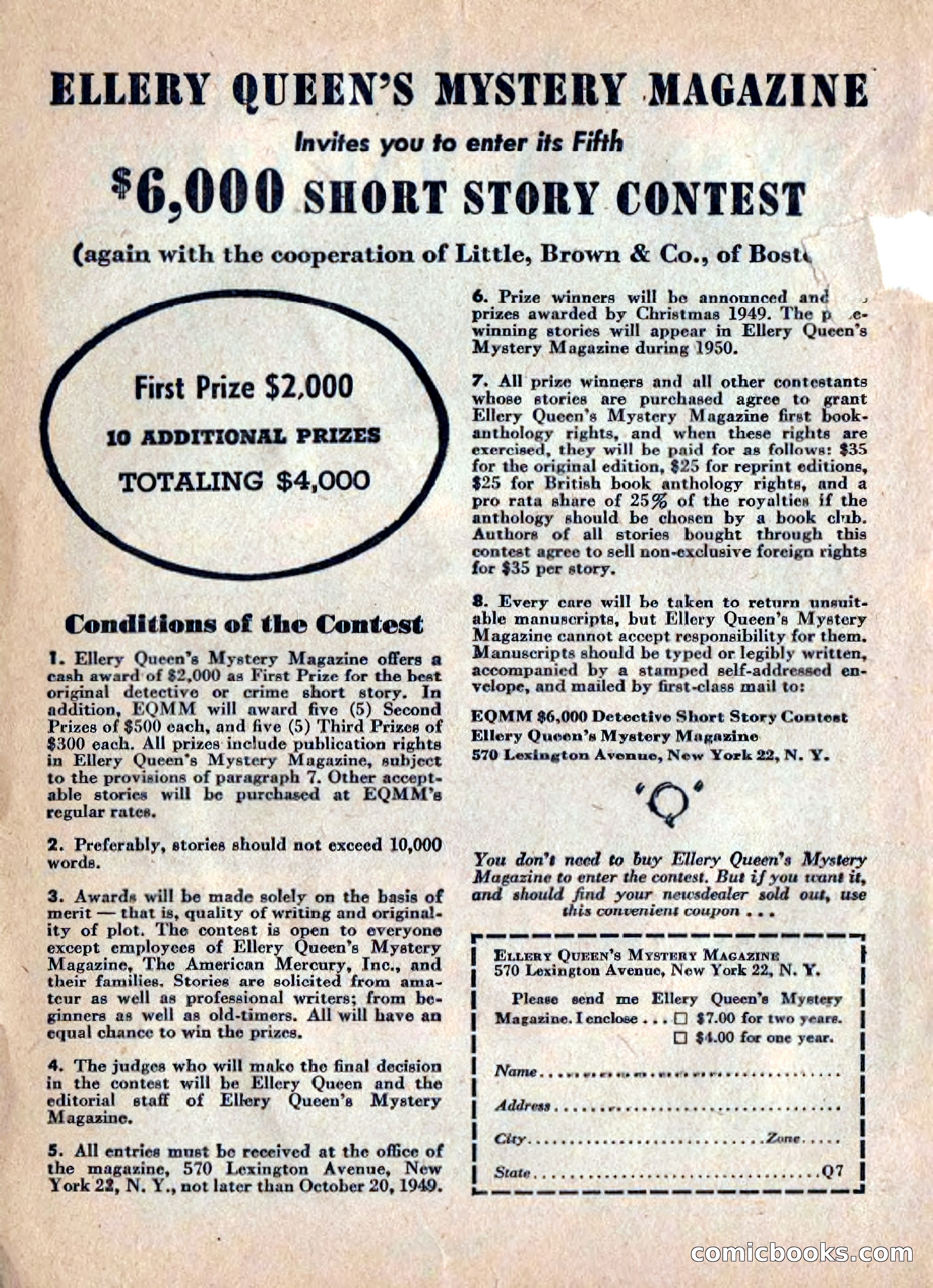 Ellery Queen's Mystery Magazine, July 1949 — page 5 of 150