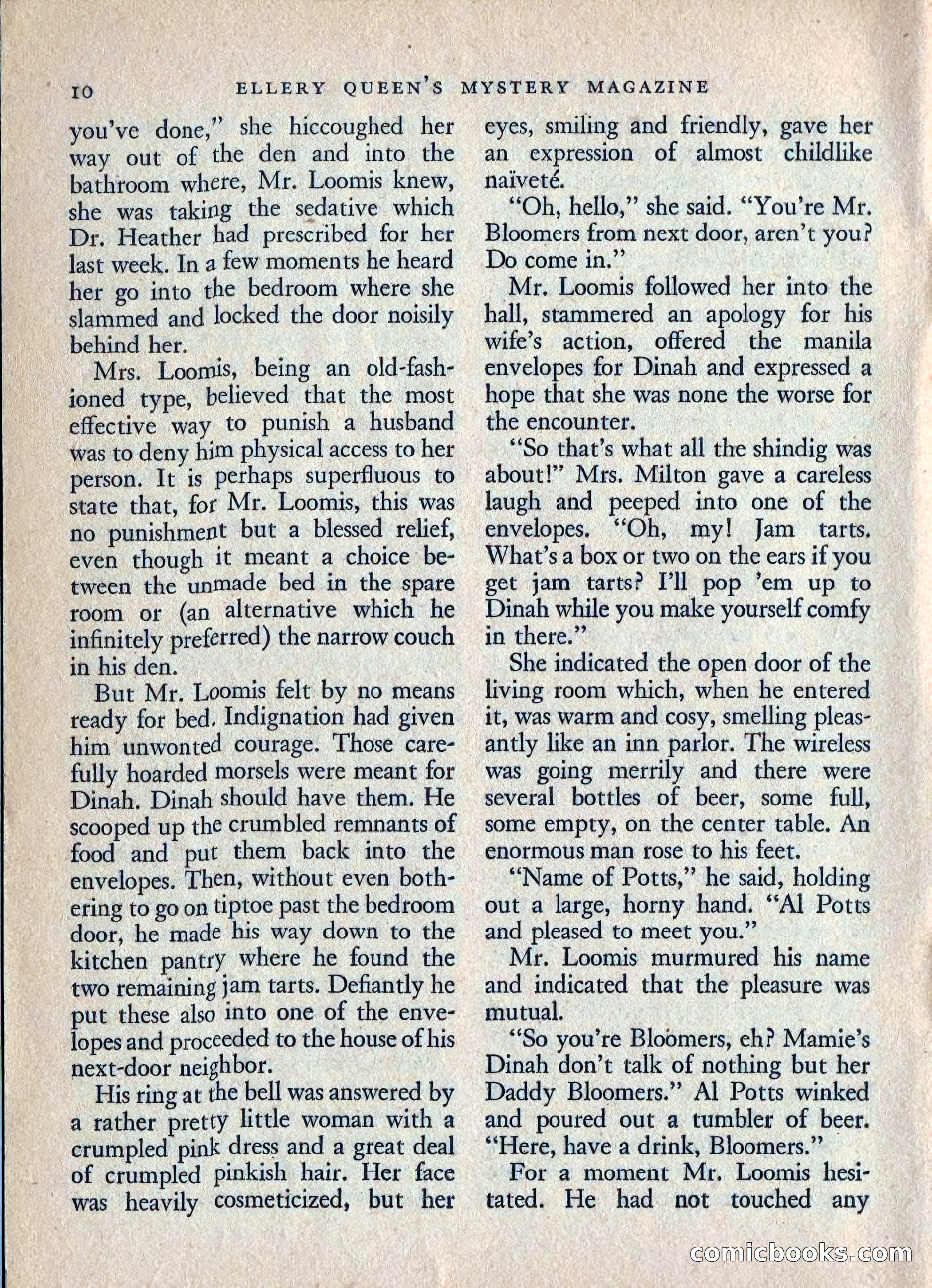 Ellery Queen's Mystery Magazine, July 1949 — page 13 of 150