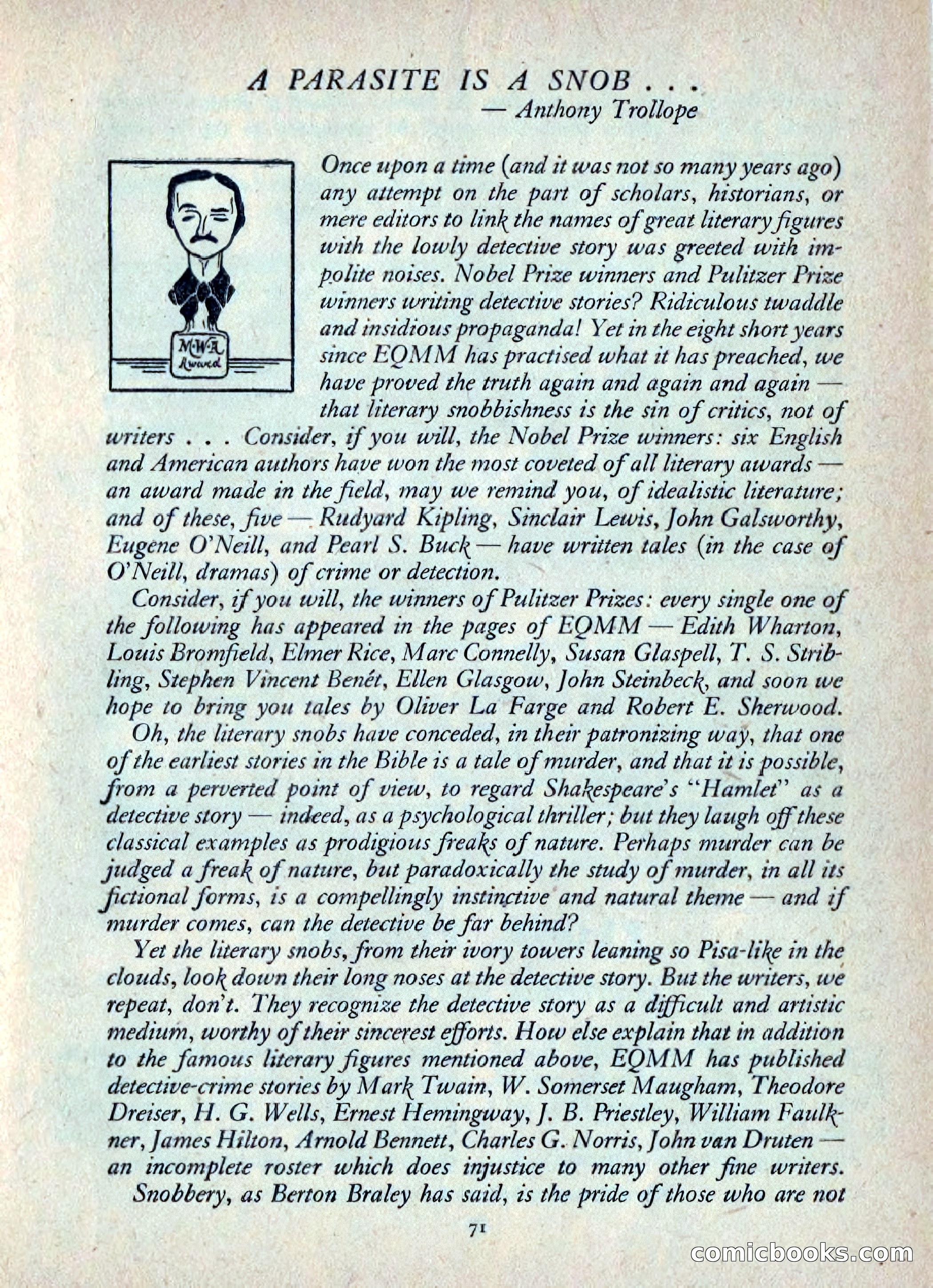 Ellery Queen's Mystery Magazine, July 1949 — page 74 of 150