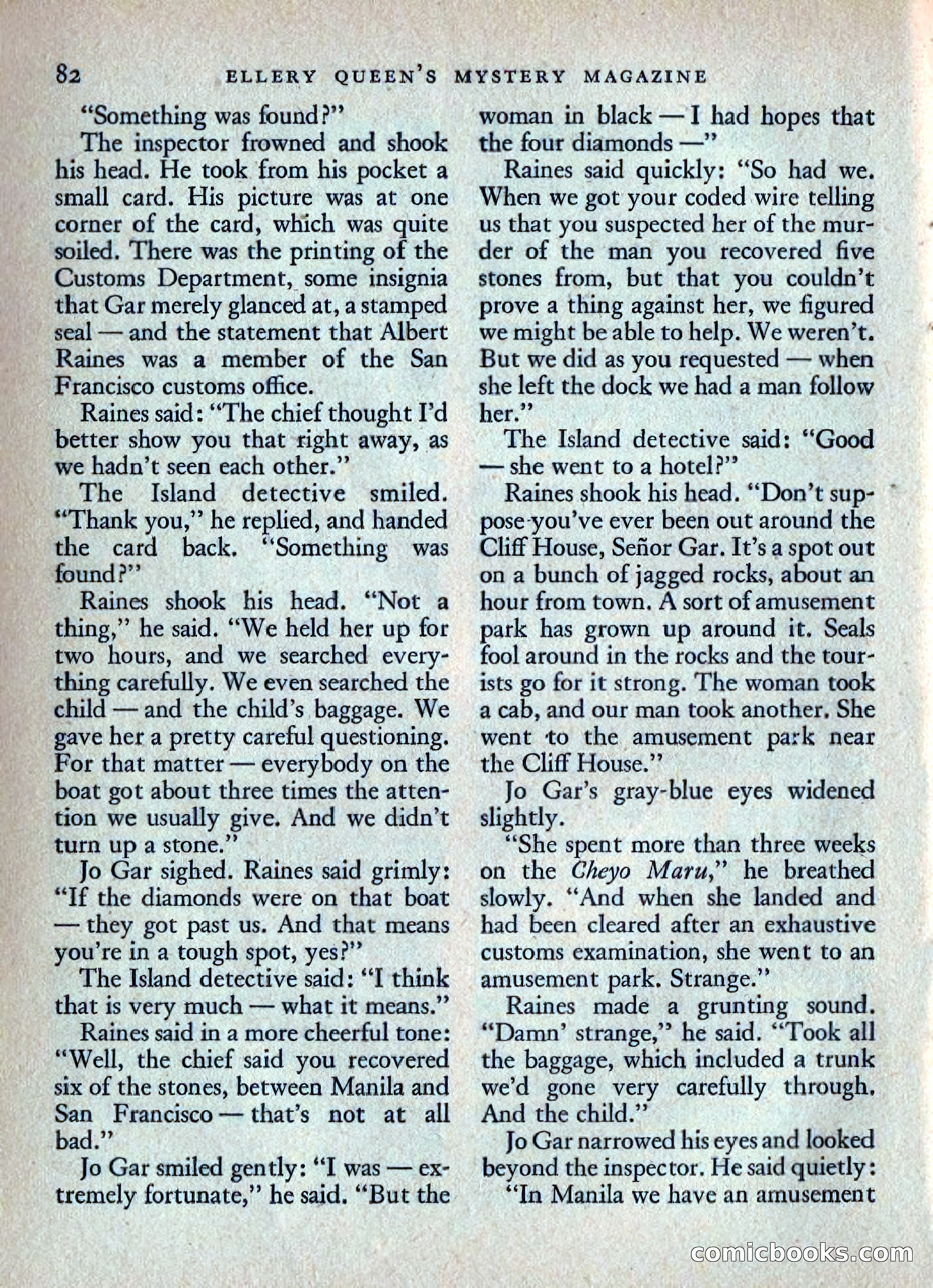 Ellery Queen's Mystery Magazine, July 1949 — page 85 of 150