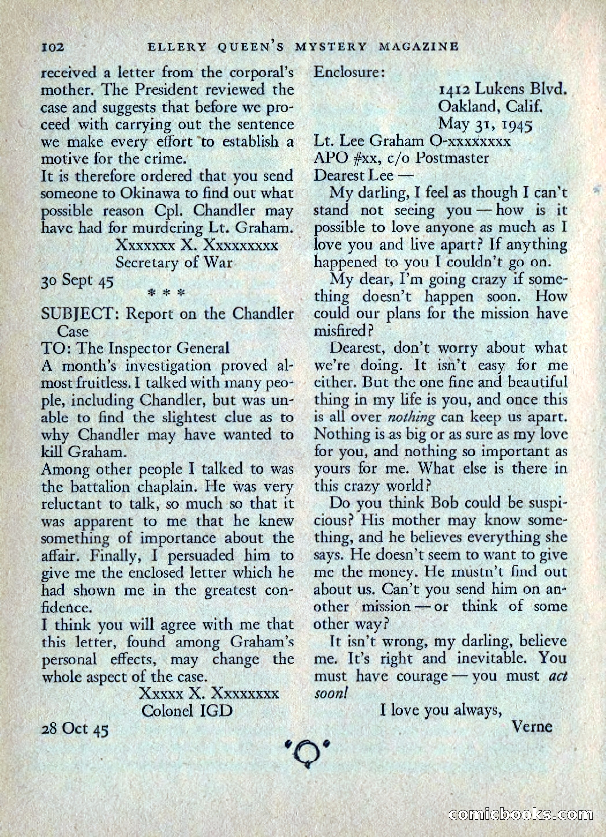Ellery Queen's Mystery Magazine, July 1949 — page 105 of 150