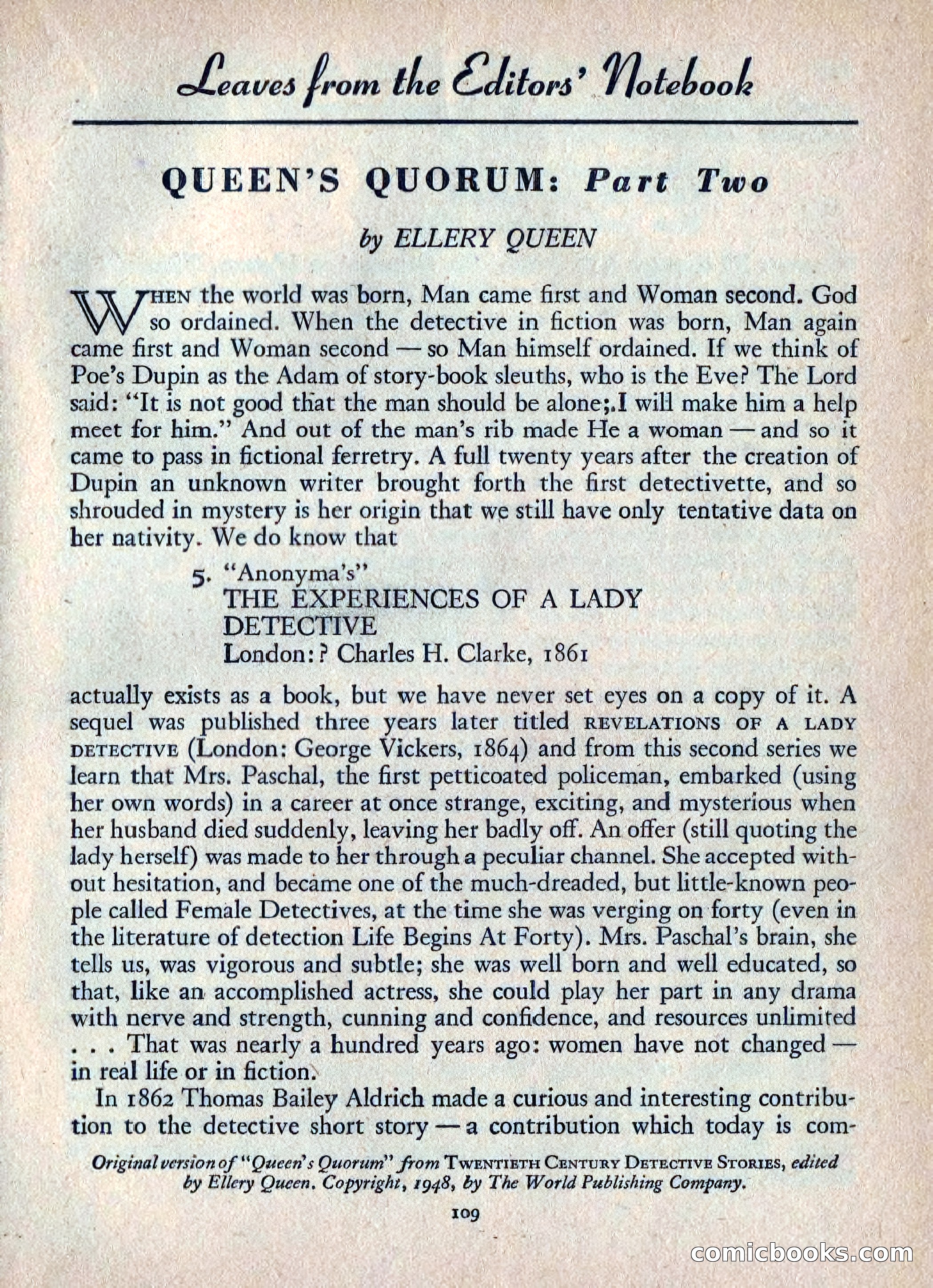 Ellery Queen's Mystery Magazine, July 1949 — page 112 of 150