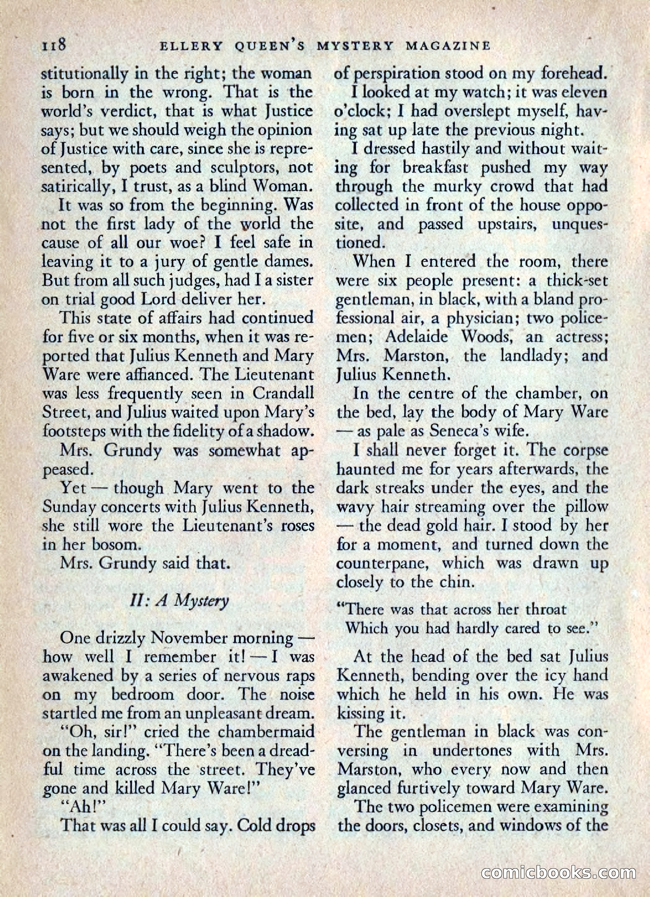 Ellery Queen's Mystery Magazine, July 1949 — page 121 of 150